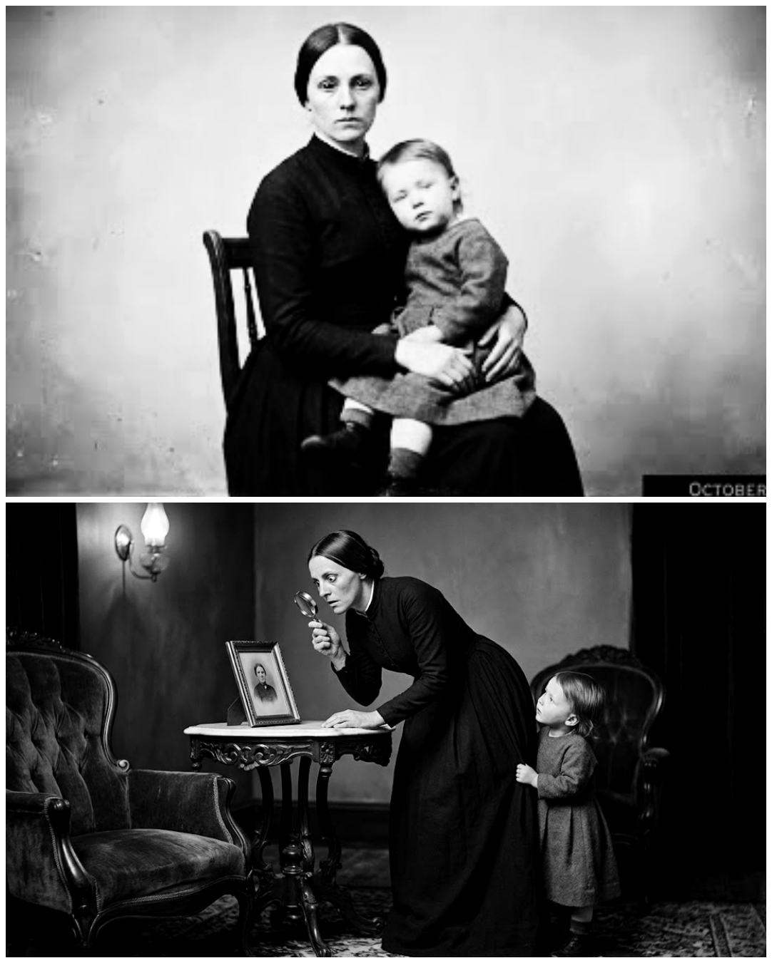 This 1868 photo of a mother and child looked calm — until historians saw her eyes