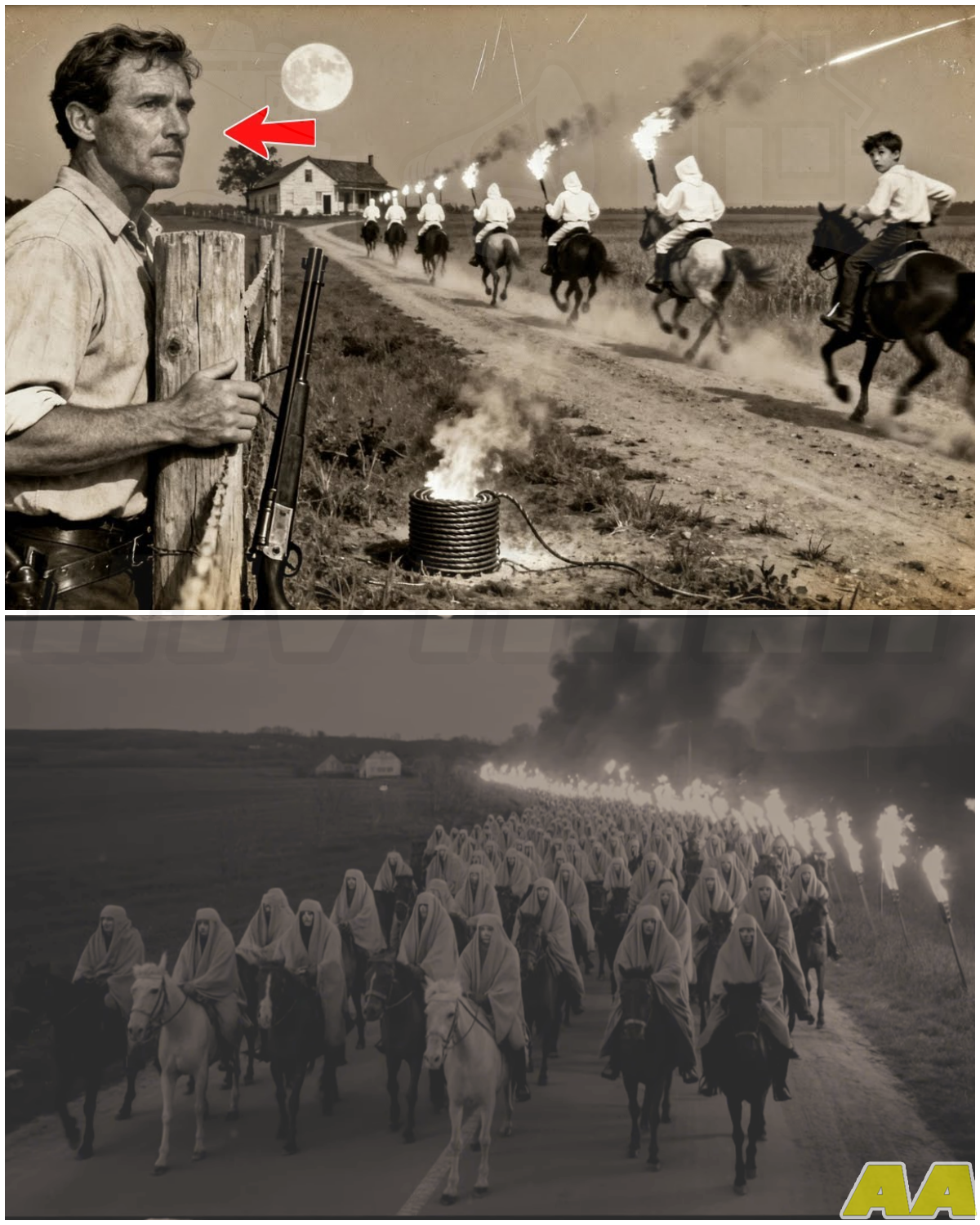 🎰 They Sent 200 KKK Riders to Teach Him a Lesson — He Taught Them Terror