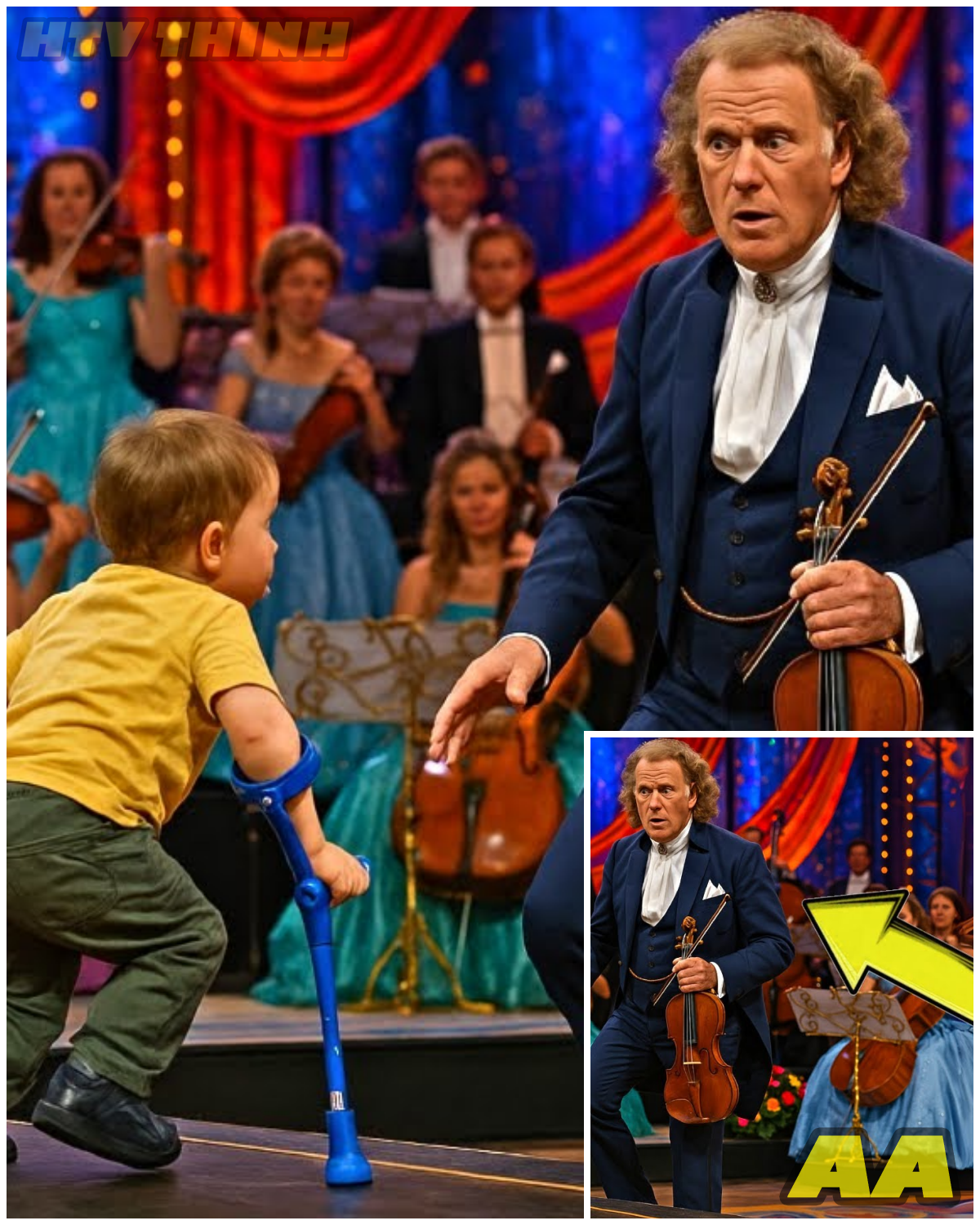 😱 CHILD CLIMBS ONTO STAGE WITHOUT PERMISSION… ANDRÉ RIEU DOES SOMETHING THAT SHOCKS THE ENTIRE NETHERLANDS 😱 – HTT