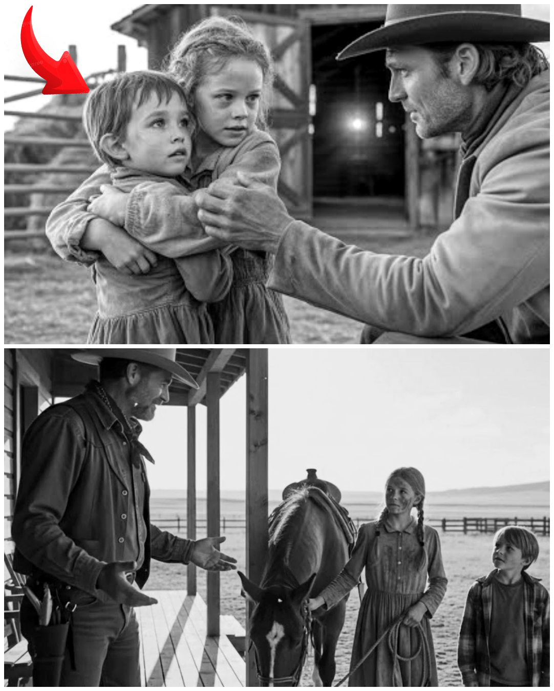 “Can We Sleep in Your Barn?” The Girl Asked — The Rancher Opened His Home… And His Heart