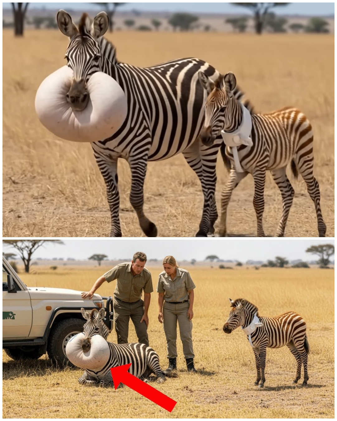 (VIDEO) Baby Zebra Walked Alone to Save Its Mother — What Rescuers Did Next Shocked Everyone