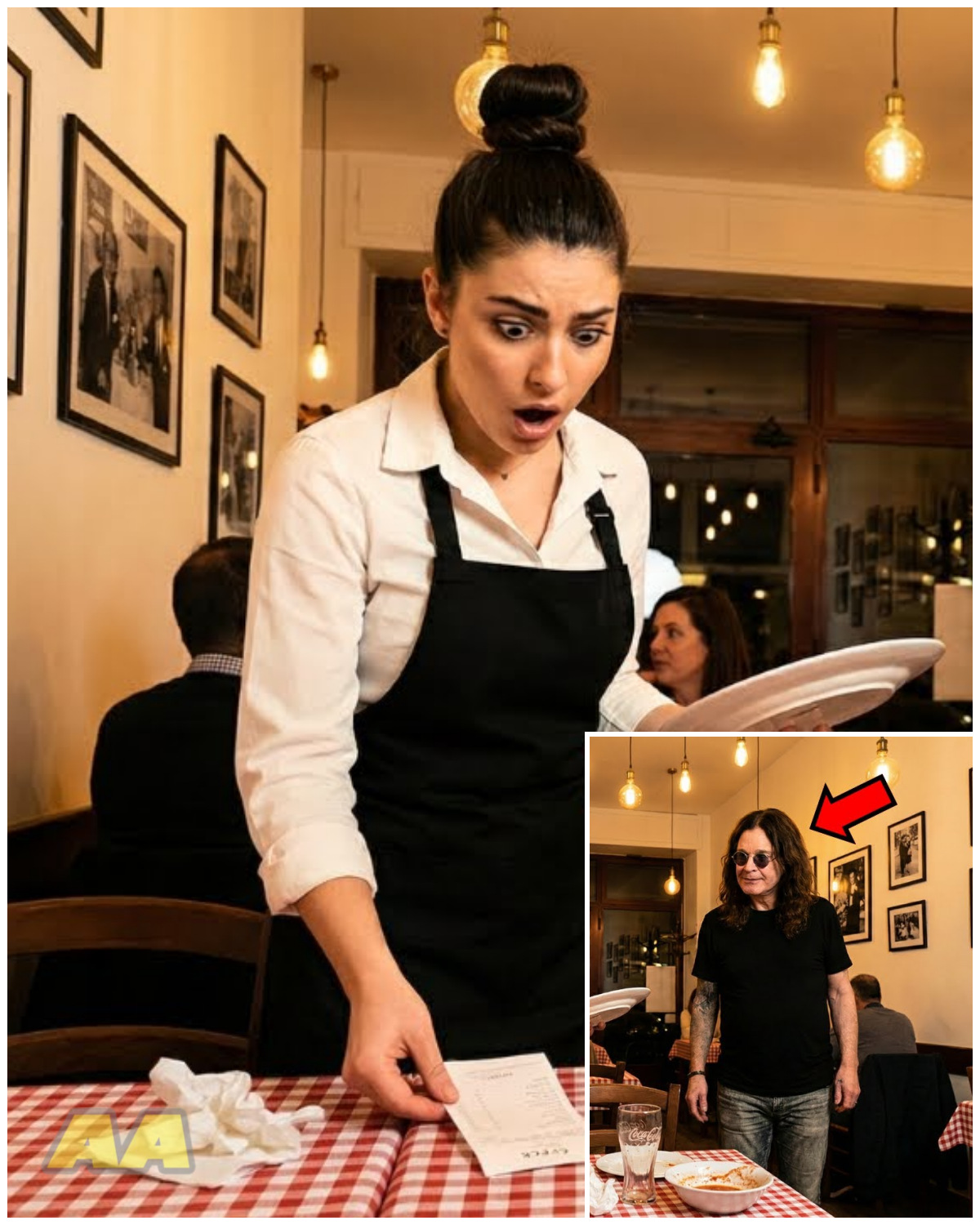 The Hidden Blessing Under the Plate: How Ozzy Osbourne’s Unexpected Act of Kindness Reshaped a Young Mother’s Future!