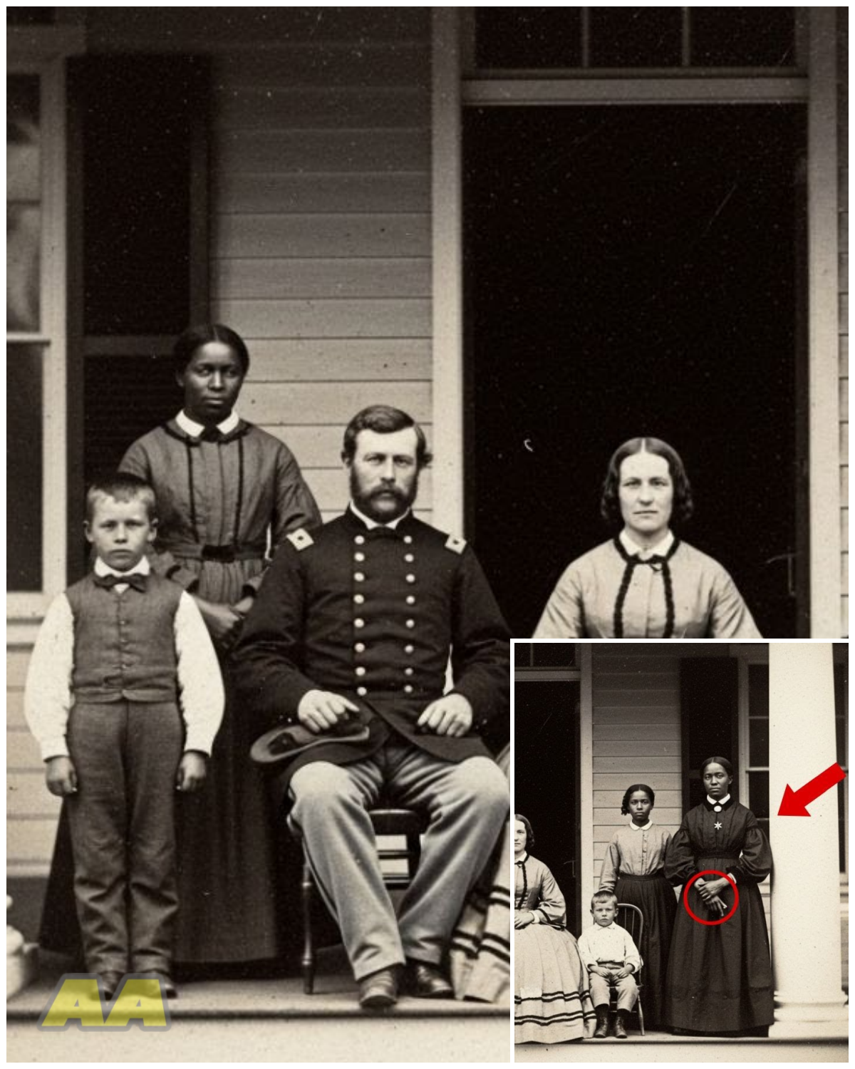 The Hidden Child: Unraveling a Family Portrait’s Dark Secret That Shielded Love from Society’s Judgment