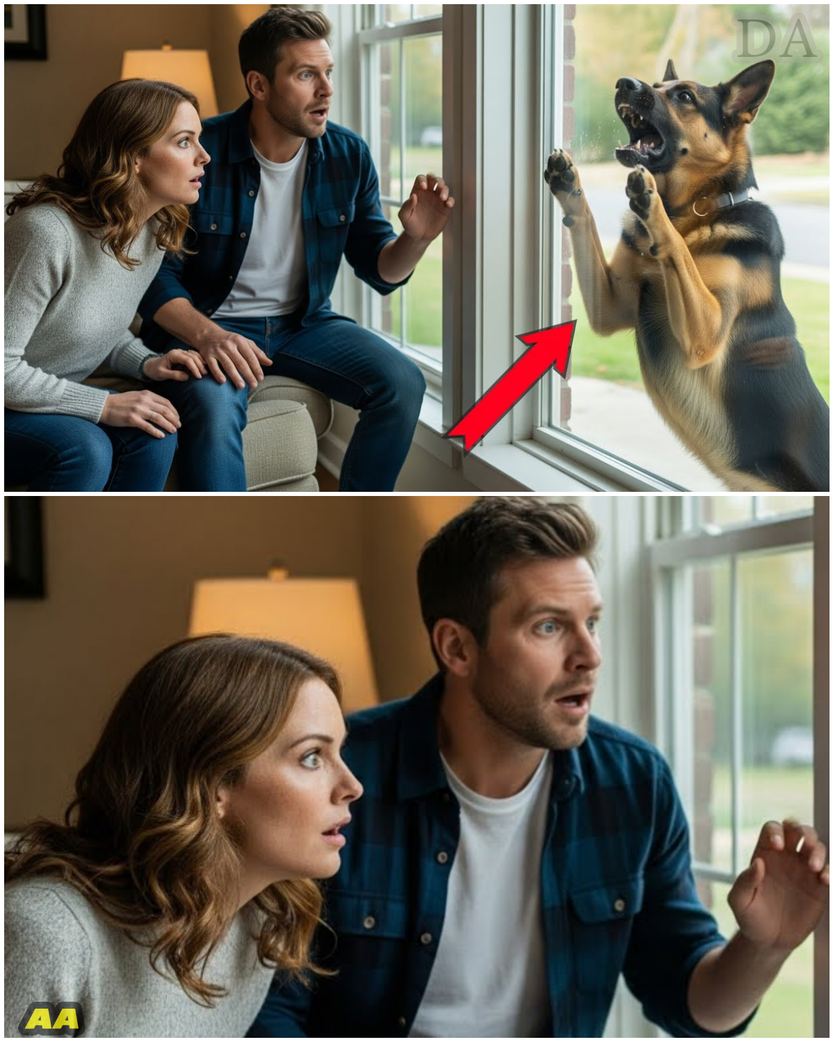 The Window’s Guardian: The German Shepherd Who Never Gave Up