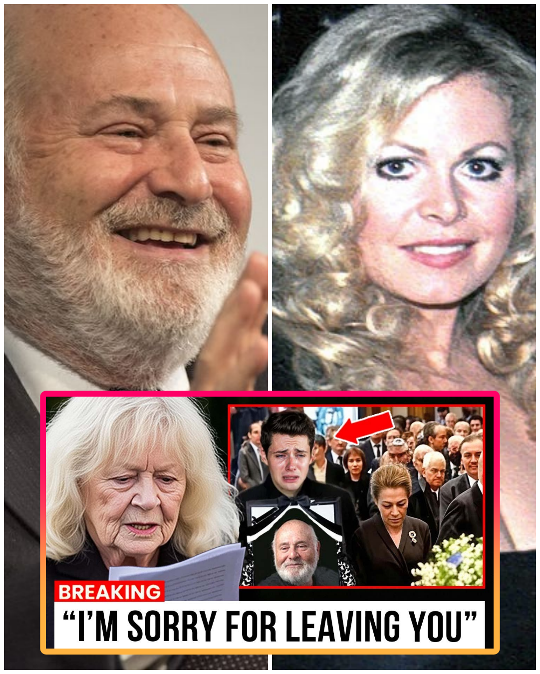 Here’s a continuous, ~2,000‑word US‑English feature that reshapes your narrative into a polished article with steady pacing and clear emotional throughlines.It reads as a long-form obituary-adjacent piece centered on a funeral moment and Sally Struthers’ tribute, without logos in images or click‑to‑subscribe sign‑offs.The chapel felt too small for the weight it had to hold.Morning light pressed through colored glass and broke into pale ribbons across two dark wooden coffins, each draped with white and lilac flowers—hues Rob Reiner once called “beautiful in a sad way.” Outside, the street was quiet in the particular way Los Angeles reserves for private grief.Inside, the air was dense with the hush of people who knew the man not as an icon but as a friend, a neighbor, a partner in the long labor of a creative life.The ceremony, by design, was intimate: a short list, a familiar officiant, an organ that kept its voice low.Even the sorrow felt curated, as if those responsible had agreed that order might help the mourning hold its shape.Then, according to multiple people present, the rear doors opened.A dry wooden scrape.Heads turned.Sally Struthers stepped into the aisle.Her name wasn’t printed anywhere.In a world that plans everything—shots, speeches, seating charts—this arrival felt like a fault line opening in a carefully arranged landscape.She looked thinner than memory suggested, dressed in black, her face pale with the strain of keeping the essentials of grief contained.For a moment the room seemed to stop.Romy Reiner’s fingers tightened against her lap.Jake Reiner’s brow furrowed.The officiant paused, then continued.Struthers moved slowly down the aisle, eyes down, her presence absorbing the chapel’s attention without asking for it.Near the back, she sat alone, hands clasped, shoulders trembling as the organ’s sustained notes faded into the kind of silence where breaths sound loud and small gestures take on the scale of events.Funerals in Hollywood are never just farewells.They are also reckonings—between decades of public work and private memory, between stories told and stories edited out.For many in the pews, Struthers is permanently threaded through the origin story of Rob Reiner’s life in front of the camera: All in the Family, the 1970s laboratory where America argued with itself in a living room and learned to laugh at uncomfortable truths.Gloria and “Meathead,” side by side under hot lights, writing themselves into a sitcom that refused to play by the rules.That history sits like a watermark on everything that followed—the films, the politics, the philanthropy—and it pulled a different kind of ache into the room when Struthers stood.“I’m sorry to interrupt,” she said, voice trembling but clear.The officiant stepped back.She took a breath and reached for the only subject that made sense: the beginning.They first read together in 1970, she said, at a table where Norman Lear tested alchemy by seating a group of actors and letting their chemistry announce itself.Rob already had that bright, open smile and the self-assurance of a young man who understood rhythm—of a scene, of a joke, of a moment that requires only half a step forward to land.Struthers talked about chaotic days on set, grace notes of silliness that eased tension, and the way his attention felt like ballast.He listened, she said, as if her thoughts weren’t just lines to get through but a small life he was willing to hold.Between takes they shared cold coffee and unimportant stories made important by the space they made for each other.The friendship looked inevitable from the outside.From the inside, it felt like shelter.On long shooting days, small remarks become life lessons.Struthers remembered one: “If you can put the success of the show above your individual role, you’ll never be sad about losing a few lines.” It sounds unremarkable until you consider how rare it is to hear in a business organized around status.That advice, she said, taught her how to be a good partner in a scene and a generous one.Reiner kept the room loose—deliberately annoying when it served the laugh, serious when it served the truth.It was a craft lesson disguised as collegiality.She did not dress the early intimacy in melodrama.What she did do, after a pause that felt like a negotiation with herself, was admit to an unspoken tenderness.“I liked him very much,” she said.She sent candy before stage performances, lingered over late dinners that ended in the kind of laughter that makes the world feel manageable.Penny Marshall, Rob’s wife at the time, noticed and, by Struthers’ telling, teased and bristled in equal measure.There was nothing to confess beyond an affection shaped by guardrails both of them kept.As time passed, that feeling matured into a steadier bond—more sibling than flirtation, rooted in professional trust and the comfort of knowing exactly how the other would catch a line.If the years between All in the Family and the chapel feel like a blur, it’s because real time moves like that when careers take off and households fill with children.Struthers described what often happens to friendships stitched to a set: they try to migrate into ordinary life and sometimes fail.After the show ended in 1979, the phone rang often enough to keep the thread alive—stray calls from a man who would open with a terrible joke, who admitted to missing the feeling of standing under lights with people who understood how to carry a story together.Then the calls tapered.In 1989 Rob married Michelle Singer, and a different rhythm took hold: strollers and scripts, deadlines and school schedules.The quiet that arrives with small children isn’t silence; it’s occupation.The hours that used to hold phone calls get used up by everything else.Struthers did not turn Michelle into a villain; she kept her human.The new marriage created a new center of gravity.The name “Sally,” once as common in the Reiner home as a prop on set, was said less often and then not at all.“It was as if the memories had to be put away to make room for the present,” she said gently, refusing to ascribe malice to what looks, from the outside, like ordinary family boundary-setting.The point wasn’t jealousy.It was capacity.The expanded family absorbed everything—joy, exhaustion, the administrative math of love.In that math, some connections shrink.Others fade without any one person deciding to cut the line.There was one late call, she said, toward the end.The jokes were gone.The voice was low enough that she strained to hear it.“I’m so tired,” he told her.The sentence carried more than fatigue.It carried a father’s fear and a man’s sense that the house depended on him in ways no outsider could fully grasp.He spoke about patience—how it is both a virtue and a trap—about wanting to protect his children without inviting interventions he considered intolerable.“I can’t call someone to take my child away,” he said, and Struthers let the sentence sit unchallenged, because some truths don’t call for advice; they call for witness.If there was a subtext, it was the familiar one in families stretched thin: love as a net that sometimes does nothing but catch the same falling body over and over.In the pews, Romy lowered her head, tears sliding without sound.Jake’s jaw tightened into the expression of a man keeping the room steady by keeping his own face still.Grief rearranges memory in real time; you can see people trying to reconcile an intimate anecdote with their own catalog of scenes.They weren’t asked to choose.They were asked to receive a part of their father they didn’t live with every day.Struthers’ tribute was less revelation than reckoning.A friendship that never quite got named in public was being placed, carefully, on the table at last.She did not inflate its scope.She did not diminish its meaning.She avoided the sentimental temptation to universalize and instead stayed close to objects that can’t be faked: the cold coffee; the stairwell where they waited to be called back to set; the call that ended without a goodbye because the point wasn’t closure; it was contact.The service moved on after she finished—eulogies that framed Rob Reiner’s life in the terms the world recognizes.The actor who moved behind the camera and brought an uncommon human decency to American comedy and drama.The director whose good taste in collaborators and scripts made a run of films that felt like civic gifts: This Is Spinal Tap, The Princess Bride, When Harry Met Sally…, A Few Good Men.The activist who used the credibility earned in art to campaign for causes that made some love him and others loathe him, and who seemed comfortable with both reactions so long as he believed the work mattered.His humor—dry, with a fondness for the obvious joke delivered with perfect timing—got its due.His stubbornness did, too.Michelle’s life was honored in equal measure: the quieter force who kept a home livable in the way that doesn’t make headlines; the companion who could read a room to see what needed doing and did it; the mother who enforced rules softly; the listener who remembered preferences and worries no one else tracked.Private virtues get short shrift in obituaries; here they received what they were owed.The chapel’s design—simple wood, an organ loft inherited from another decade—kept everything near the ground.There were no screens looping a life in montage.No teleprompters guiding celebrities through paragraphs polished by staff.The officiant spoke like someone who eats breakfast in the neighborhood.The music slowed people down without making them sit in feeling longer than they could stand.When the last hymn ended, the room exhaled.Outside, in the light that makes Los Angeles look almost honest, the small clusters formed that always form: old collaborators remembering a joke, old neighbors remembering a chore done without being asked, younger faces listening with the intentness of people trying to connect a famous name to the man who lived behind it.Handshakes carried more pressure than they needed to.Hugs lasted a second longer than etiquette demands.The staff from the chapel waited, practiced in patience.At the graveside, the ceremony took on the economy grief requires.Jake went first with the first scoop of earth.The dull thud of soil on wood is a sound a human being never forgets; it is the sound of irreversibility.“We did everything we could,” he said so quietly that only Romy could hear it.She nodded because nodding is what you do when words can’t hold what needs to be held.You agree with the sentence not because you believe it fully but because you have to start somewhere.The line of mourners moved past, each gesture folding into the others: a hand on a shoulder, a kiss on a temple, the ritual that explains nothing and means everything.What came after—what always comes after—is the part no program can schedule.People drifted away, peeled off for coffee, for a walk, for a cry held in reserve.The house in Brentwood waited because that is what empty houses do.Some spoke about selling.Others about leveling—a practical exorcism.Houses hold the sounds of a life too precisely; the air remembers the precise pitch of a laugh, the weight of a footfall.It can be unbearable.The Sally Struthers question hovered gently: What, in the end, were they to each other? Lovers? No.Colleagues? More than that.It was something American English doesn’t name easily: a bond formed in labor, grown through repetition, tested by time, dissolved not by rupture but by the attrition of adulthood.A relationship that was allowed to be exactly as large as it needed to be to make both lives better when it could be, and smaller when circumstances insisted.If there is a lesson in that, it might be about the dignity of an incomplete story.Not every love requires fulfillment to be real.Not every friendship needs a final act.Sometimes the point is the years when it held.In the weeks that followed, people compared notes.The small chapel, the particular flowers, the way the officiant said the names.The sound of the door when Struthers arrived—how something in the room bristled and then softened.The restraint of the eulogies—no list of famous names, no rush to turn the day into content.Those choices mattered because they matched the better parts of Rob and Michelle’s lives: generosity without performance, seriousness without pomposity, humor that cut without wounding.If the funerals had a thesis, it was that a life well lived is a mosaic of ordinary acts done faithfully.The films and causes give you headlines.The evenings in a kitchen give you a life.Grief, being practical, eventually assigns tasks.There were papers to sign.Accounts to close.A residuals map that looked straightforward on paper and felt like a minefield in the heart.Friends offered help that mattered: delivering food that reheats easily, running interference with vendors, creating days with just enough structure that the hours didn’t collapse into each other.Struthers sent a letter instead of a text.The handwriting made the people who received it cry harder than the message did.She did not ask for a reply.In a different time, a different city, the story would end at the grave.In this one, the story becomes a set of questions about boundaries and love and the ways in which families—a word that means less the more we try to make it cover everything—can both save us and undo us.Those questions will live in rooms without cameras, and in courtrooms where the law will try to make nonsense orderly.They will live in essays that guess and in silences that know.The rest of us, watching from the edges, would do well to resist the temptation to turn a life’s end into a tidy parable that flatters our instincts.Consider instead the images that don’t fit in a headline but stay: a father at a window, listening for a car he both feared and loved; a mother standing in a hallway, absorbing the anger so someone else didn’t have to; two adult children catching each other’s eyes across a chapel and surviving the look; an old friend walking into a room where she didn’t belong anymore and speaking because the unsaid had become too heavy to carry alone.These are the facts you can hold without knowing every official detail.They are the fragments that explain how a life actually feels from the inside.Not much was said after the graveside.There is a limit to how many times a human being can be comforted in a day.People waited with their hands in their pockets, then left one by one.Wind moved through the trees and made the sound leaves make when they want to be rain.In the small chapel, now empty, the organist stood with her hands flat on the keys as if she could press the music back into the instrument so it wouldn’t leak into the afternoon.In time, someone will write the definitive account.It will include names and dates and footnotes and perhaps a stray email that organizes a moment too neatly.That is not what this day was for.This day was for saying the names aloud until the room knew they were gone, and for listening to a voice that had been quiet for too long say the part of the story she had held back because that was the decent thing at the time.Decency shifts after a loss.It invites a different kind of truth.Not to wound the living, but to complete the picture enough that those who loved the dead can recognize themselves in it.Sally Struthers left first.No one stopped her; no one needed to.The door closed with the same dry sound it had made when she arrived.People exhaled as if they had been holding their breath through the speech and only remembered afterward.Outside, the sky stayed gray.It didn’t rain.The city did what cities do: carried on as if it hadn’t just held a small, precise grief in its hands.Somewhere, a café was open and someone told a joke that landed perfectly and two people looked at each other the way people do when a memory comes back all at once.Somewhere else, in a house with too much quiet, someone put a flower in a glass and called it enough for now.In the end, nothing stunned the world so much as the absence.The tribute startled because it felt like an unedited truth in a place where most truths get edited down to what a room can bear.It didn’t expose scandal; it exposed love—as it was, limited and luminous, large enough to live in for a while and then set respectfully on a shelf when the house needed different furniture.That is a kind of greatness too, hard to dramatize and harder to fake.It does not trend.It endures.