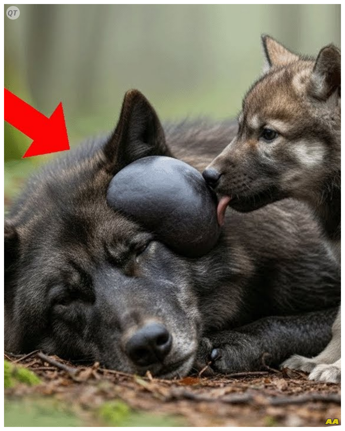 🤯 The Shocking Revelation: A Bond Unbroken... The hiker knelt beside Koda’s mother, assessing her condition with a practiced eye.  “She’s dehydrated and needs care,” she said, her voice filled with urgency.  Koda watched anxiously as the hiker pulled out a small first-aid kit, her hands moving swiftly.  “I can help her,” she assured Koda, her determination unwavering.  As she worked to stabilize his mother, Koda felt a flicker of hope ignite within him.  “Thank you! Thank you!” he whimpered, his heart swelling with gratitude.  But just as the hiker began to treat the mother wolf, a low growl echoed from the shadows.  Koda turned, eyes wide with fear, as a larger wolf emerged, eyes locked onto the hiker.  What would happen next?  Would this new arrival threaten their chance at survival, or could they work together to protect the family?  The outcome remained uncertain, but one thing was clear: the bond between Koda and his mother was unbreakable, and they would fight for each other against all odds.  Click the link to read more 👇