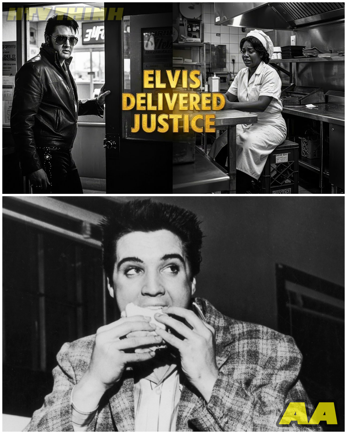 😱 Elvis Presley Secretly Walks Into His Own Diner – Stops Cold When He Hears a Cook Crying 😱 – HTT
