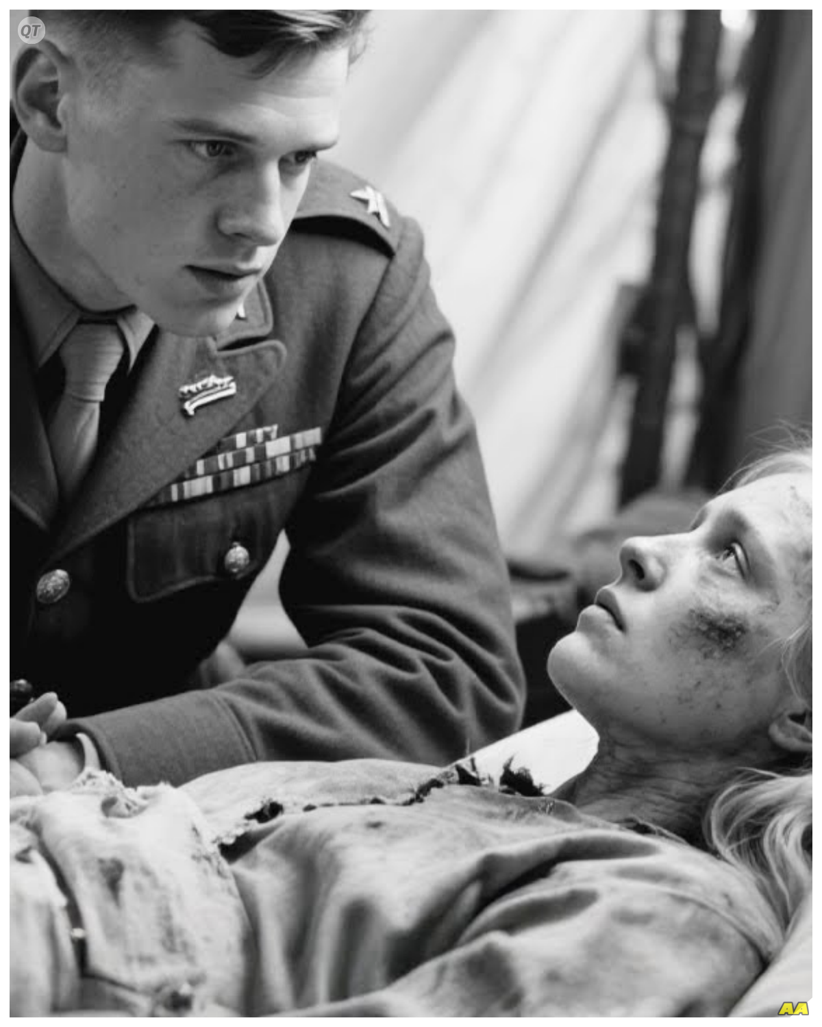“You’re Mine Now,” The American Soldier Said To a Starving German POW Woman Northern Italy, April 1945. Corporal James Mitchell found her in the rubble of a communications bunker outside Bolognia, barely conscious, weighing perhaps 40 kg, her uniform hanging loose on a frame that had forgotten what food meant. She tried to stand when he entered, tried to salute, tried to maintain some dignity even as her body failed. Mitchell knelt beside her, opened his canteen, held it to her cracked lips. “Easy now,” he said in broken German. “You’re mine now, under my protection. Nobody’s going to hurt you. ” Those words, meant as reassurance, would become the foundation of a story about duty, compassion, and what it means to be human, even in war. April 15th, 1945. The war in Italy was ending in fragments. German forces retreated north toward the Alps, leaving behind pockets of resistance that dissolved when Allied forces approached. Most surrendered without fighting. Some vanished into civilian populations. A few held positions out of stubborn discipline or simple confusion about what else to do. Communication station sete 15 km outside Bolognia was one of the forgotten positions. A concrete bunker built into a hillside reinforced with steel and camouflage netting. It had coordinated radio traffic for German forces across the region. Now those forces were gone. The communications network had collapsed and the station’s personnel were stranded. Seven people remained……….