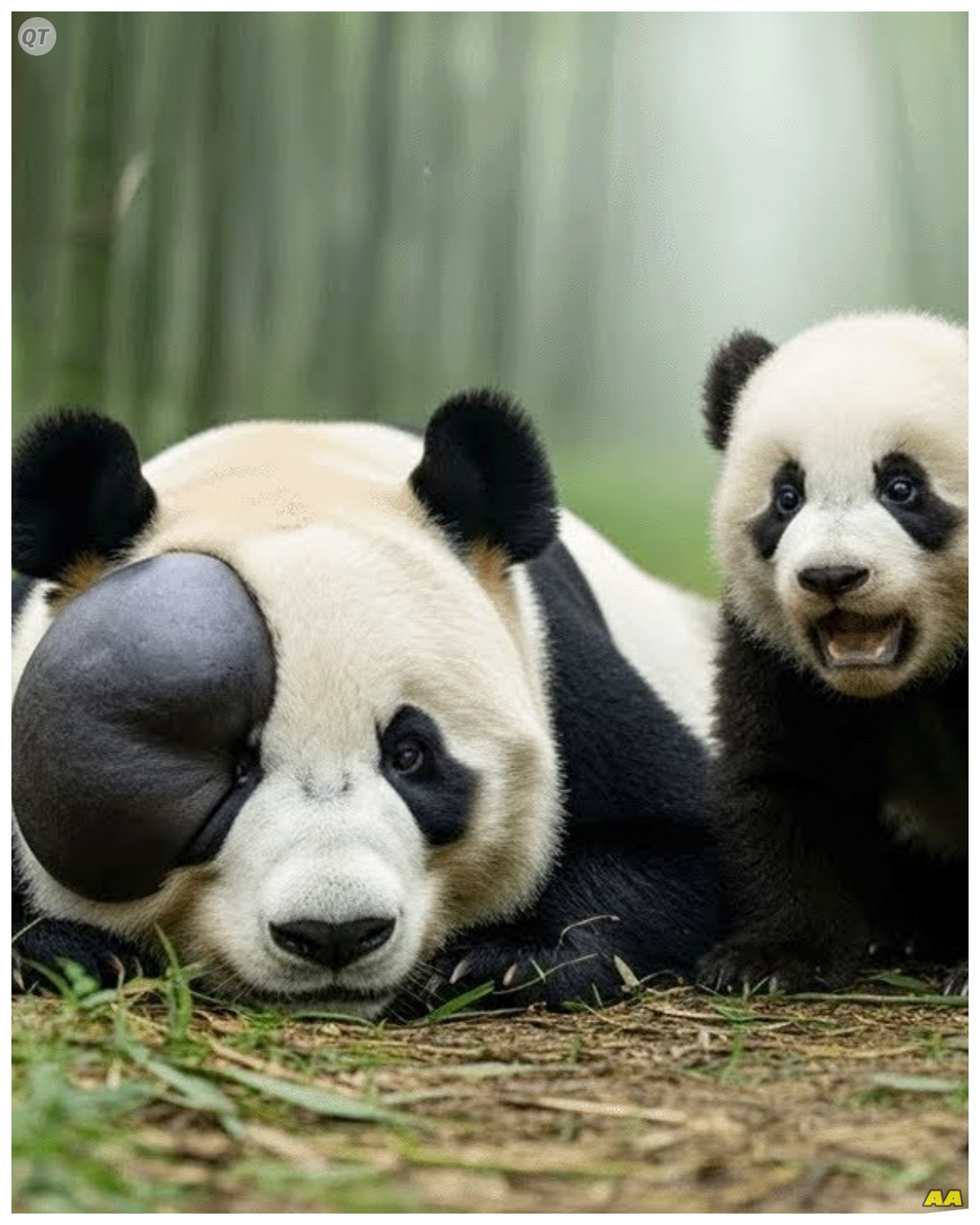 🤯 The Shocking Revelation: A Bond Unbroken... The hiker knelt beside Bao’s mother, assessing her condition with a practiced eye.  “She’s dehydrated and needs care,” she said, her voice filled with urgency.  Bao watched anxiously as the hiker pulled out a small first-aid kit, her hands moving swiftly.  “I can help her,” she assured Bao, her determination unwavering.  As she worked to stabilize his mother, Bao felt a flicker of hope ignite within him.  “Thank you! Thank you!” he whimpered, his heart swelling with gratitude.  Just then, a sudden noise startled them—a group of researchers had arrived, drawn by the commotion.  “Did you find a panda cub?” one of them exclaimed, rushing to help.  The hiker looked up, relief flooding her face.  “Yes! We need to help her now!”  What would happen next in this race against time?  As the team worked together to care for Bao’s mother, the bond between them grew stronger.  They would fight for her life, united by compassion and determination.  But the outcome remained uncertain...  Would they succeed in saving her, or would the forest claim another life?  Click the link to read more 👇