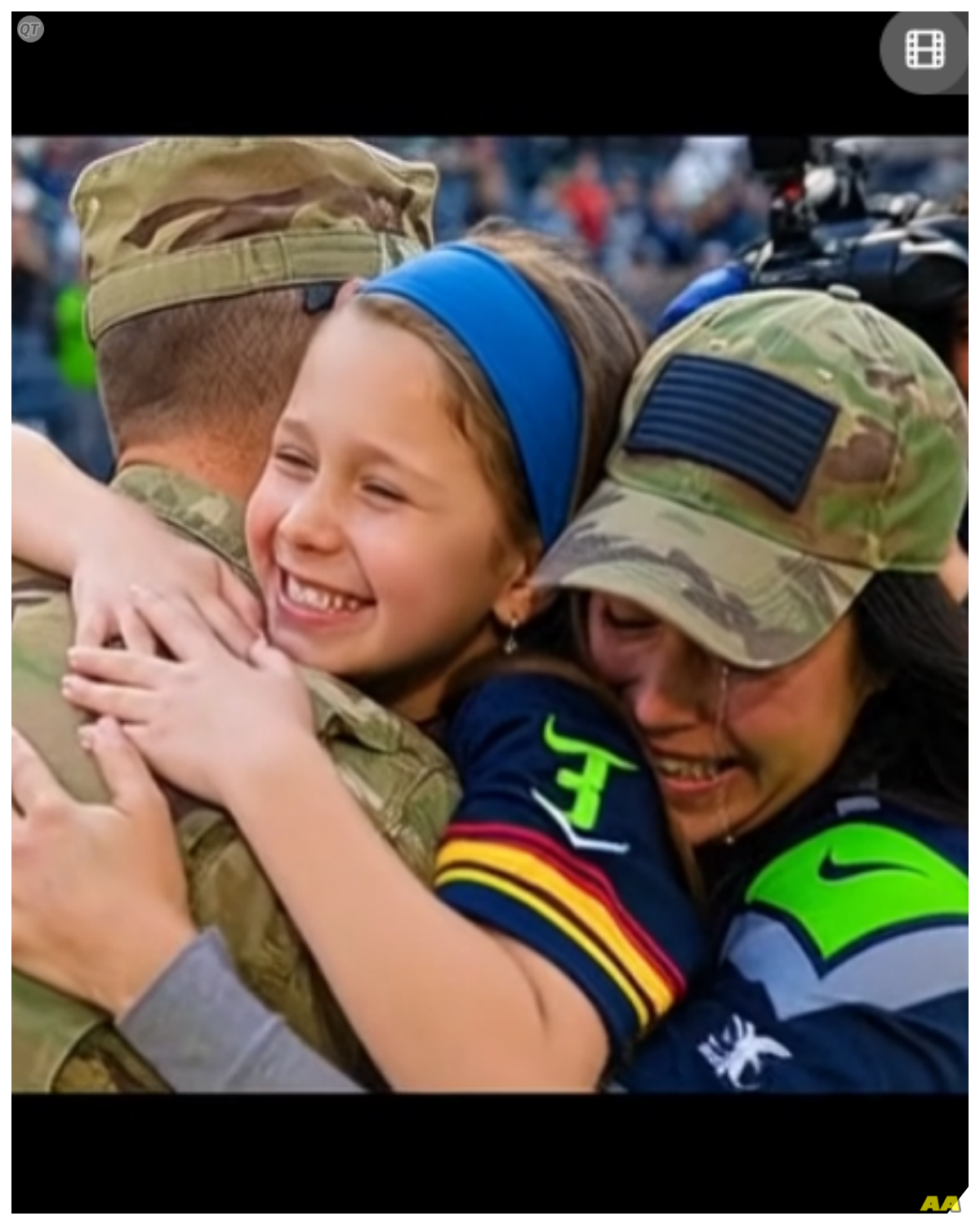 Story Opening: A Soldier’s Heartwarming Return at the Basketball Court The sun shone brightly over the basketball court, where the sounds of bouncing balls and laughter filled the air.  Families gathered to enjoy the warm afternoon, but for one young girl named Mia, the day felt incomplete without her father. 💔  He was a soldier deployed overseas, and every day without him felt like an eternity.  As she watched her friends play, her heart ached with longing, wishing he could be there to cheer her on.  Just as the game ended and the players began to disperse, a familiar figure appeared at the entrance.  Mia squinted against the sunlight, her heart racing as she recognized the silhouette in a military uniform.  “Dad?” she whispered, disbelief washing over her.  As he stepped closer, the world around her faded away.  “Surprise, Mia!” he exclaimed, his voice filled with joy.  In an instant, Mia dashed toward him, her heart soaring as she leaped into his arms.  “Daddy!” she cried, tears of happiness streaming down her cheeks. 😭  “I missed you so much!” he said, holding her tightly, feeling the warmth of their reunion wash over them.  But the joy didn’t stop there; just behind him stood Mia’s mother, her eyes glistening with tears of joy.  “Mia, look who else is here!” her father said, stepping aside to reveal her mother.  “Mom!” Mia shouted, running to embrace her as well.  The three of them stood together, wrapped in a warm hug, laughter and tears mingling in the air.  “I can’t believe you’re both here!” Mia exclaimed, her heart bursting with happiness.  “We wouldn’t miss it for the world,” her father replied, wiping away a tear from her cheek.  As they spent the afternoon together, they shared stories, played games, and created memories that would last a lifetime.  But as they laughed and enjoyed each other’s company, the reality of the soldier’s deployment lingered in the background, a bittersweet reminder of the time they had left.  What adventures awaited them during this precious visit, and how would they cherish every moment together?  The answers hung in the air, waiting for them to explore.  To be continued...  Click the link to read more 👇