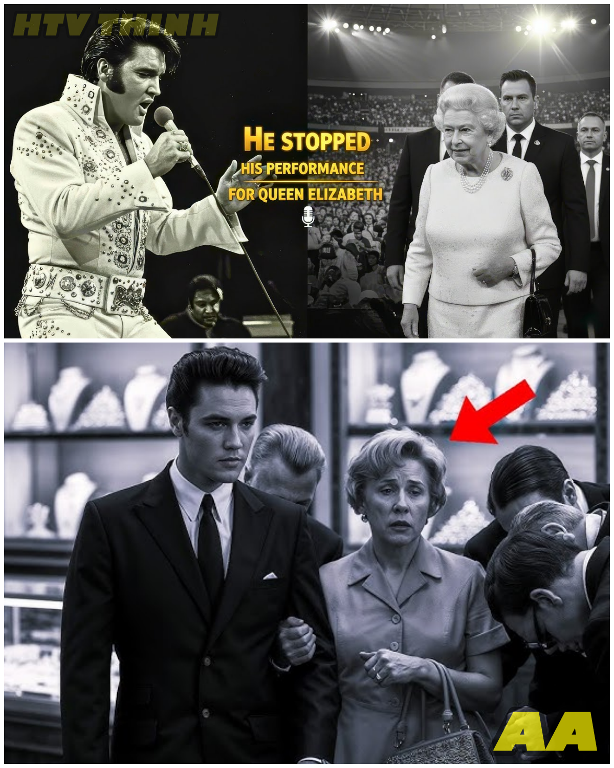 ๐ฑ Elvis Presley STOPPED Concert When Queen Elizabeth Showed Up Unannounced at Wembley Stadium ๐ฑ – HTT