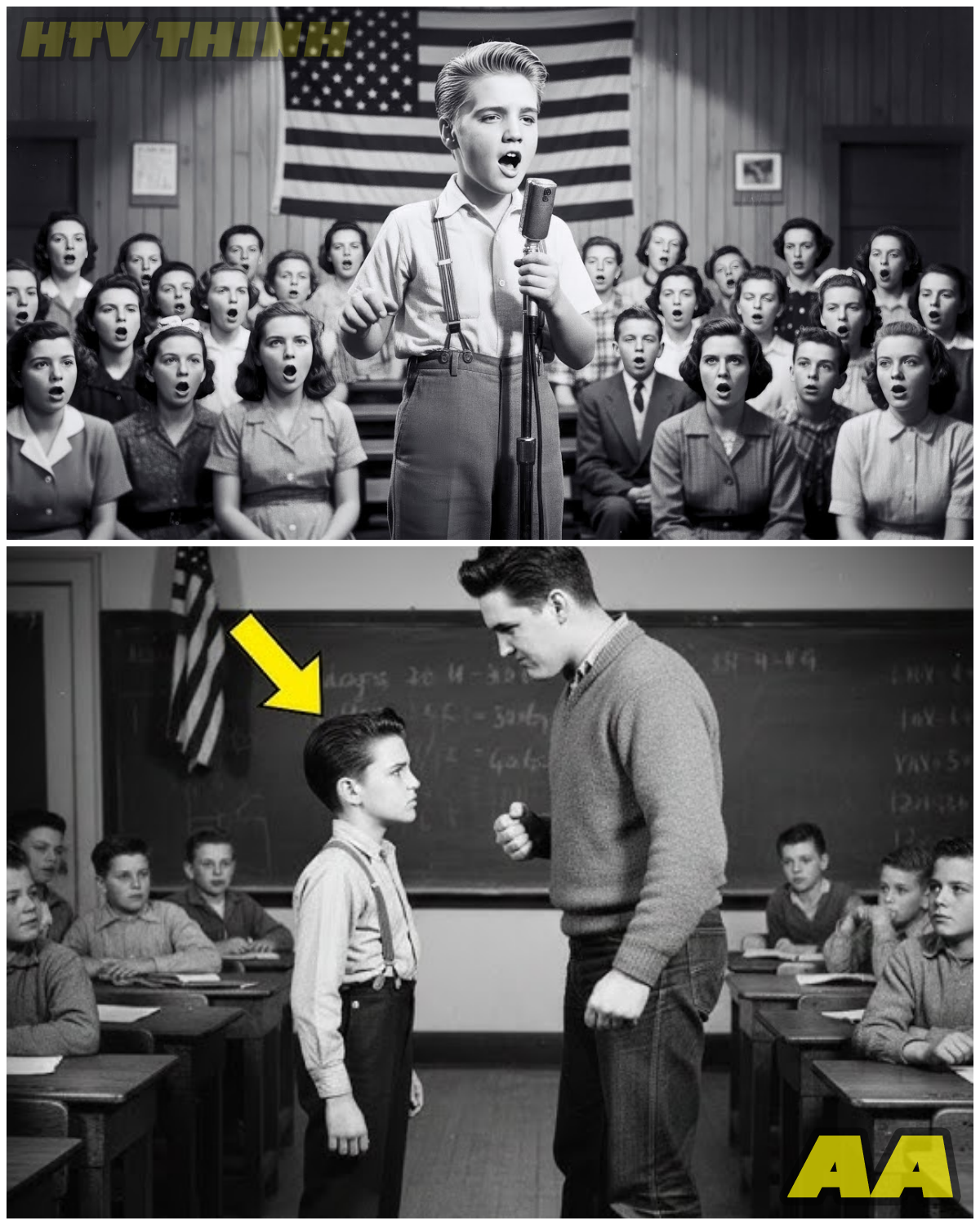 ๐ฑ Elvis Presley Age 8 Had Enough Of School Bully – What He Did At Assembly Made Everyone GO SILENT ๐ฑ – HTT