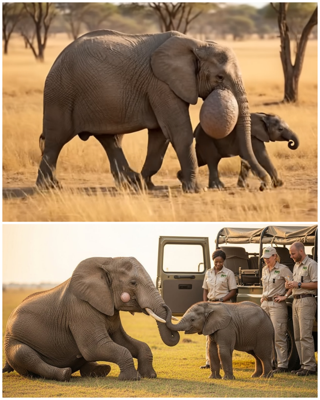 Elephant Calf Traveled for Hours Searching for Help – What Rescuers Did Next Melted Hearts