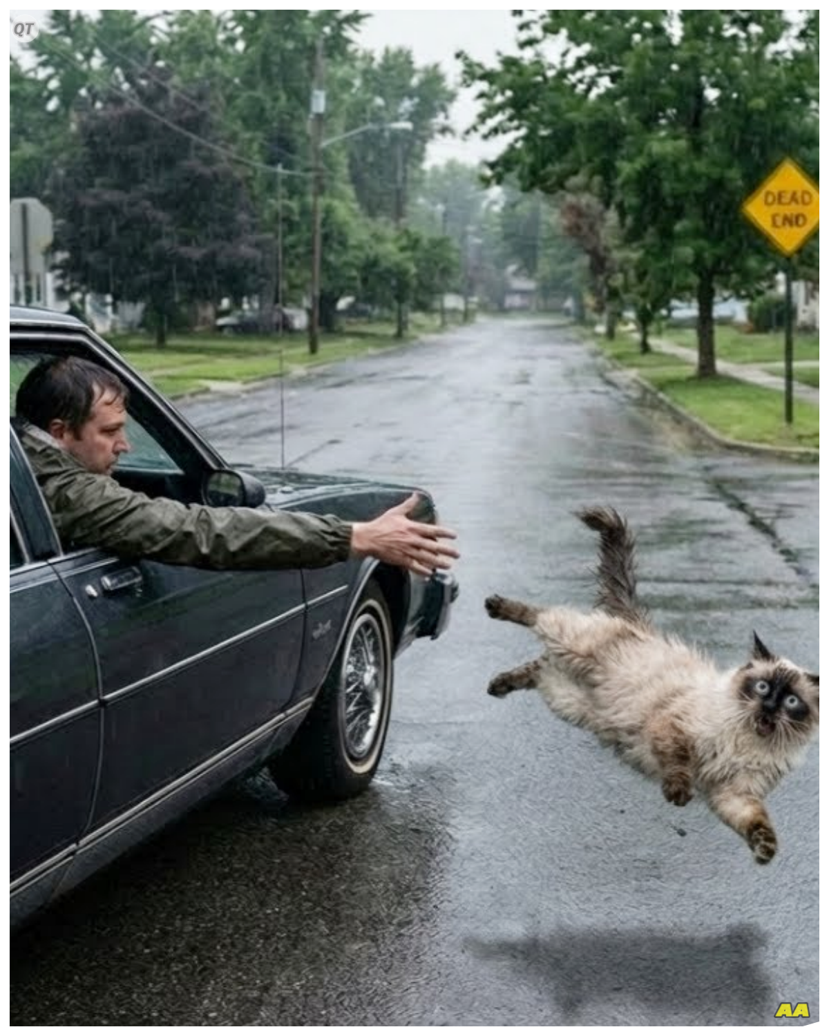 Little Milo the cat was thrown out of a car and began his journey to a new home