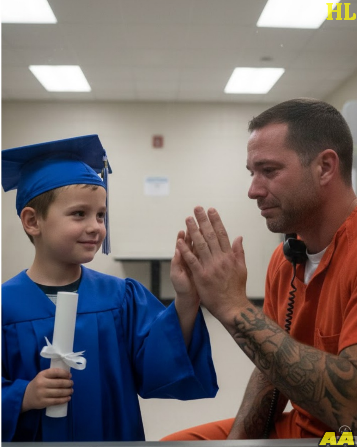 A Father Behind Bars Finally Sees His Son Graduate Kindergarten, Fulfilling a Promise That Took Years to Keep