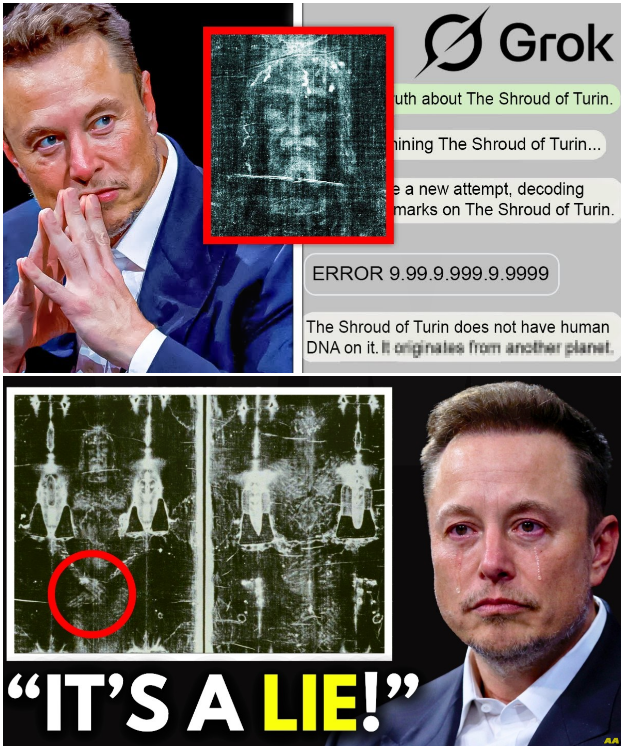Elon Musk: Grok AI Was Asked About The Shroud of Turin — What It Confirmed Left Scientists SILENT