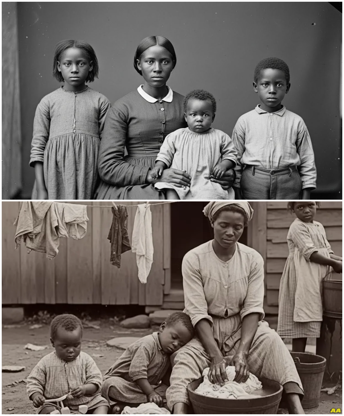 (1861, Madeleine) A Black woman who served her master every night to protect her three children