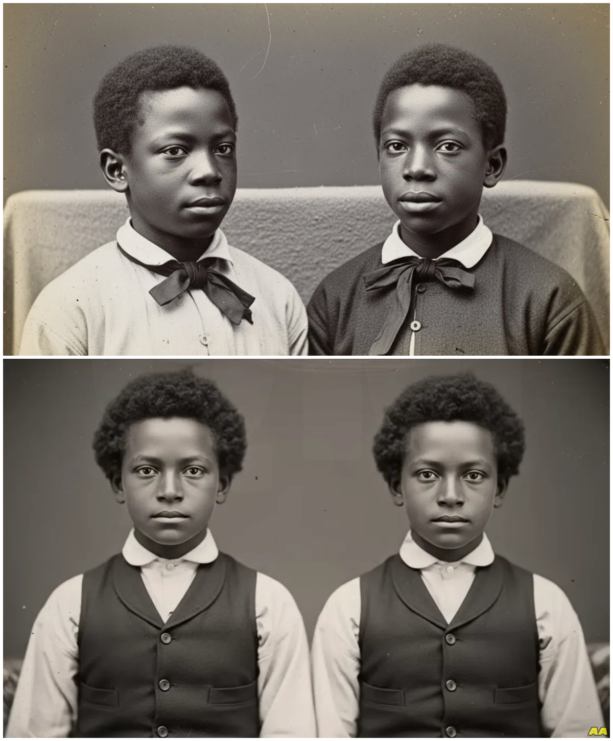 The incredible story of the Black twins considered gifted — an impossible secret to explain (1862)