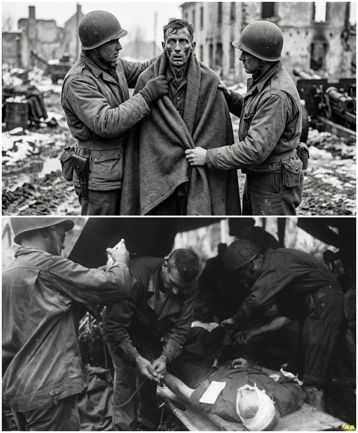 This hungry boy thought it was the end for him. Then 2 US soldiers rescued from the freezing cold!This hungry boy thought it was the end for him. Then 2 US soldiers rescued from the freezing cold!