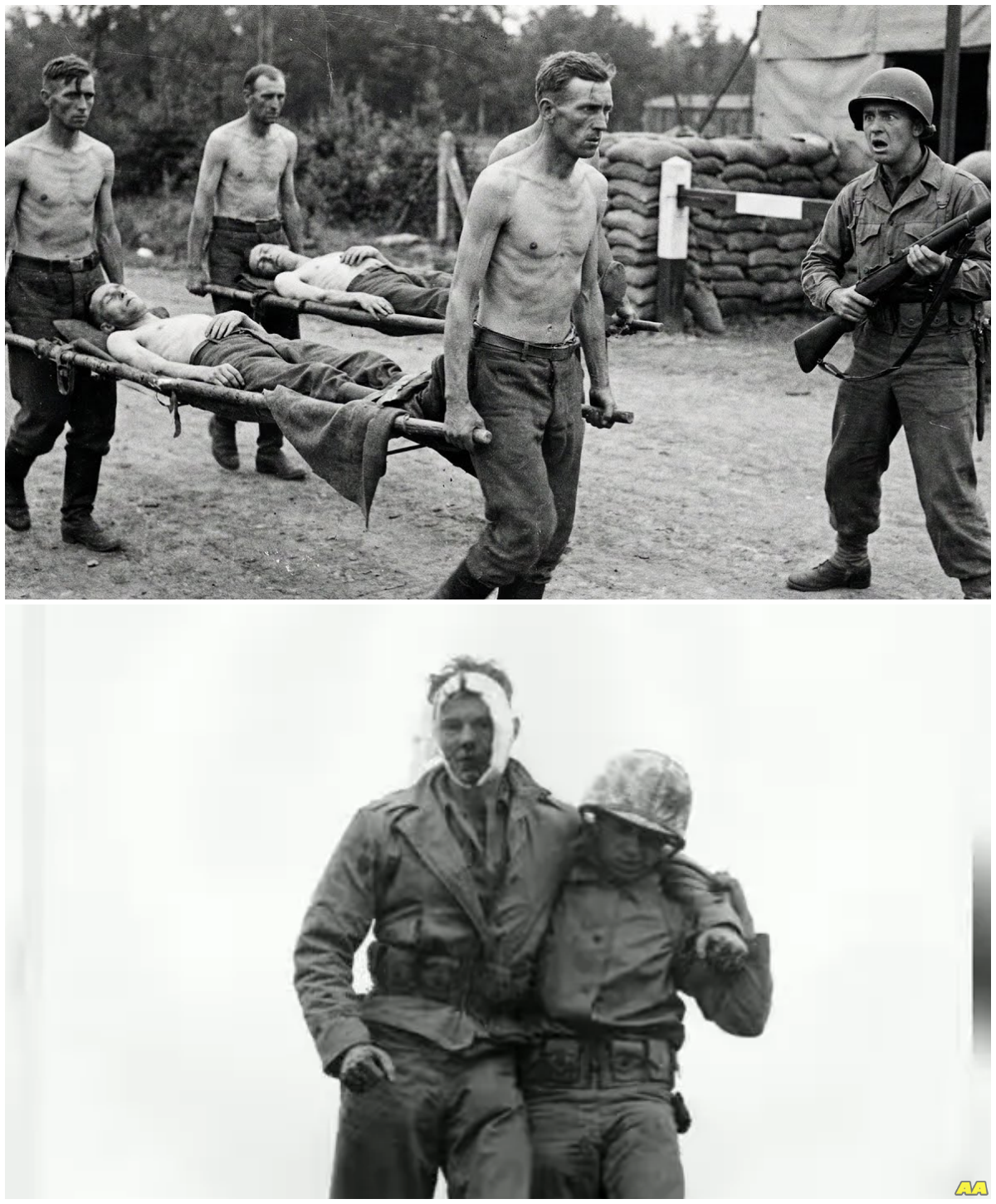 3 starving German boys carried 2 dying friends to US. The sergeant couldn’t hold back!