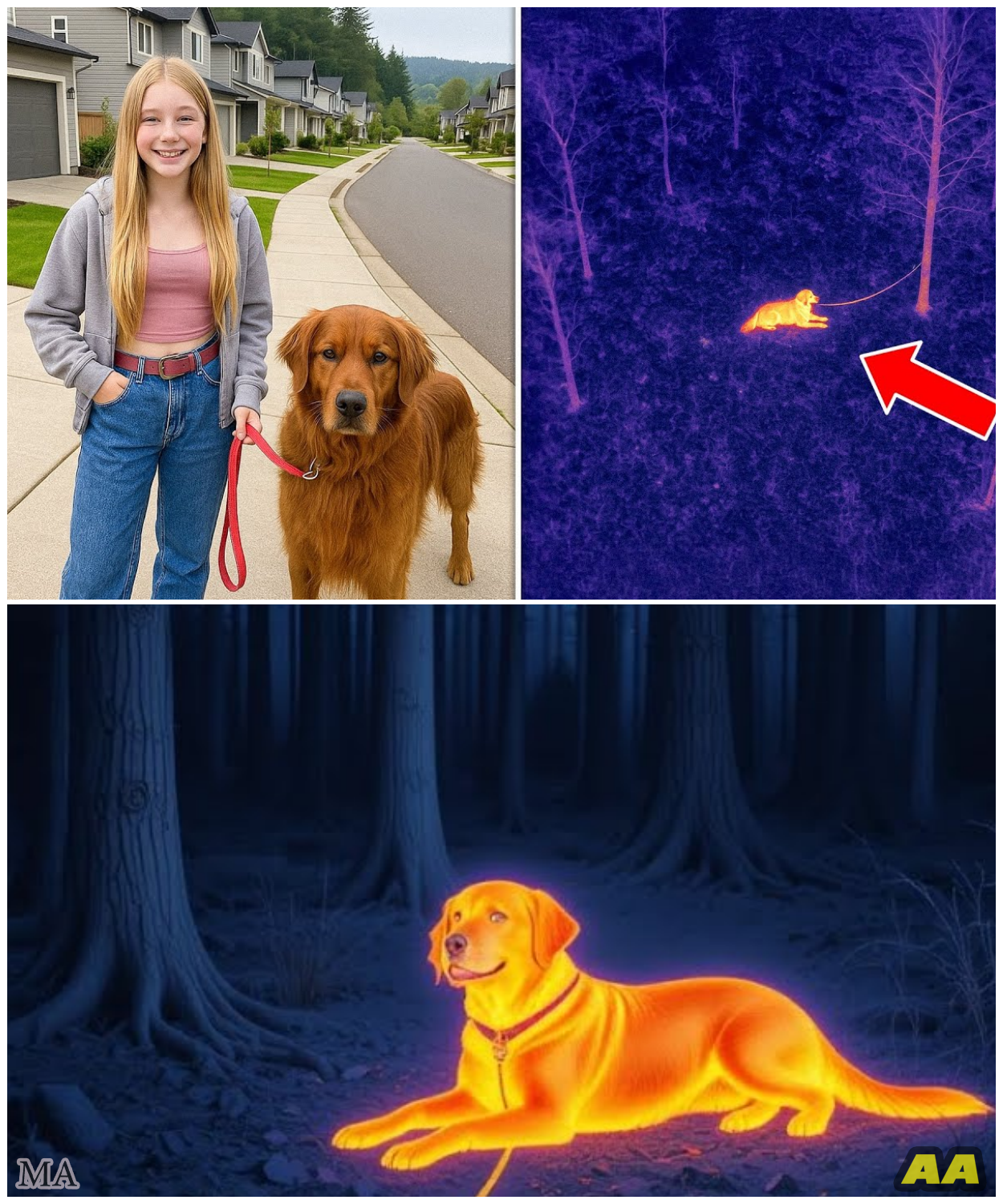 Girl Vanished Walking Her Dog, 1 Year Later a Hunter’s Thermal Drone Captures This…