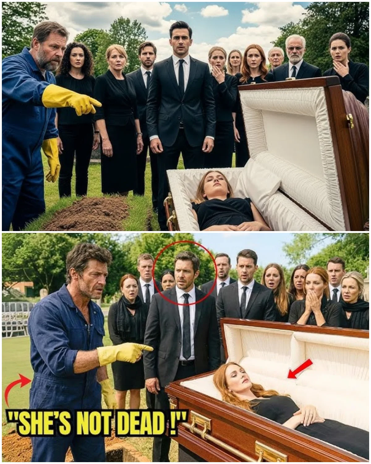 The funeral was supposed to be over. It was supposed to be the end of the long, excruciating process—the mourning, the final goodbye to the powerful, indomitable woman who had built an empire with her hands.