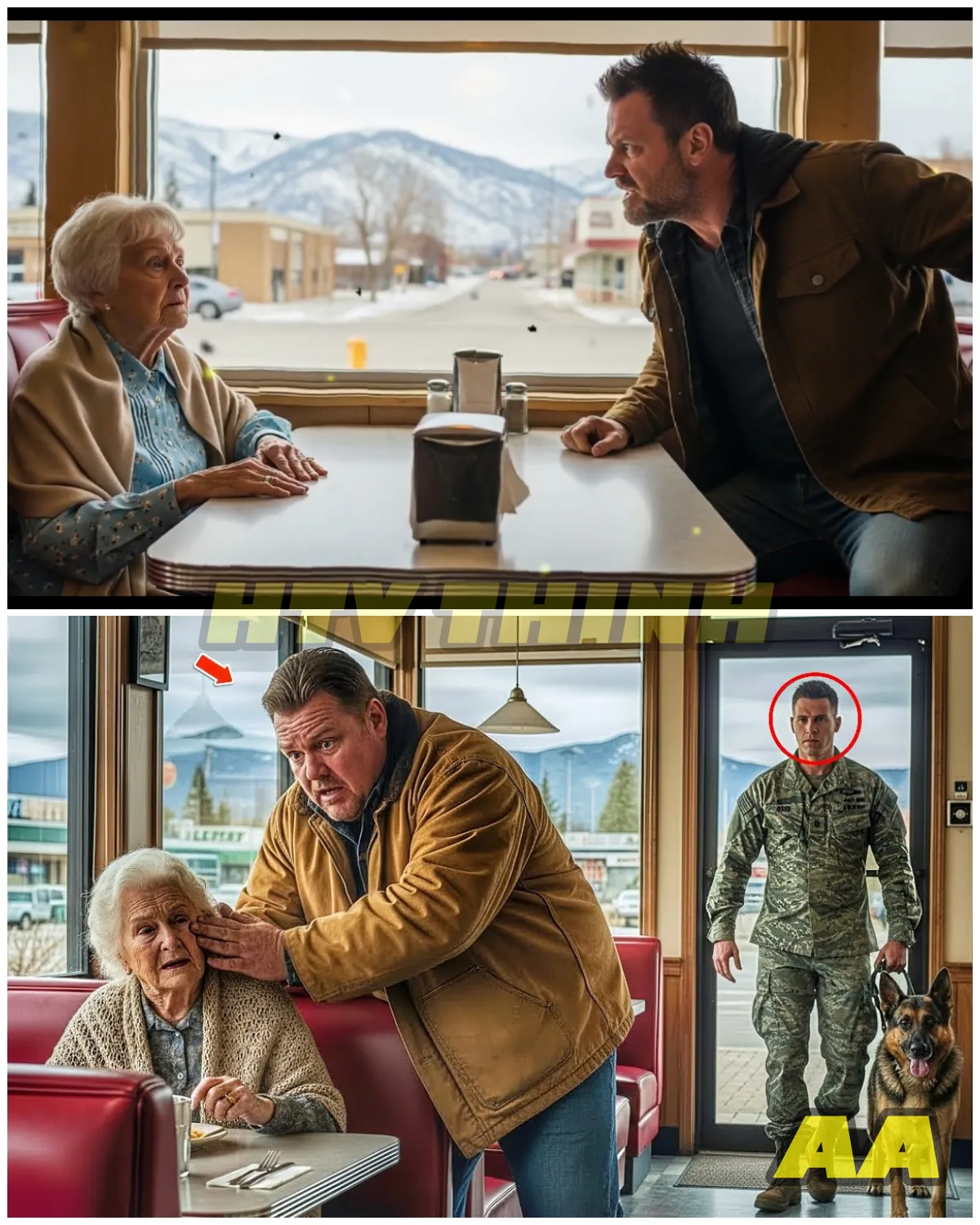 “A Slap, A Bully, And A Hero’s Return—What Happened in That Diner Changed More Than One Life 💔⚖️”