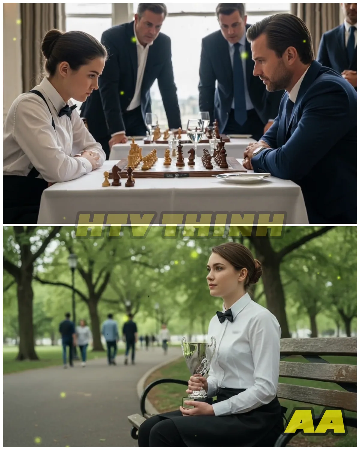 “Billionaire Slips into Overconfidence at Chess… But the Waitress’s Move Left Him Speechless 🔥♟️”
