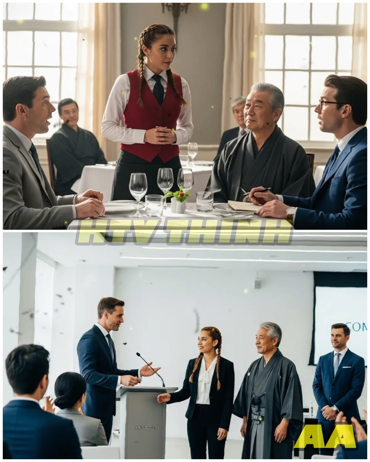 🎉 “The Waitress Translated More Than Words—She Saved a Billion-Dollar Deal!”