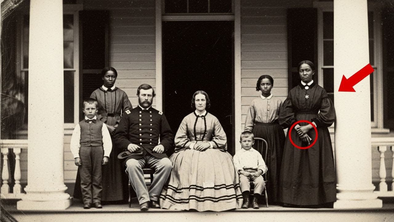 The restorers enlarged this portrait and discovered something in the slave that no one had noticed