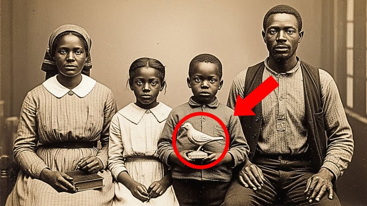 This family photo from 1912 looks innocent — but the toy the child is holding hides a dark secret