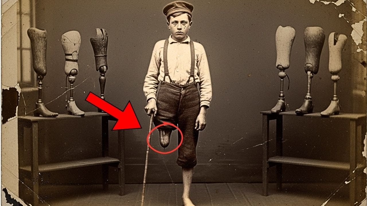 This 1878 photo of a boy holding a cane looked harmless — until restoration revealed this…