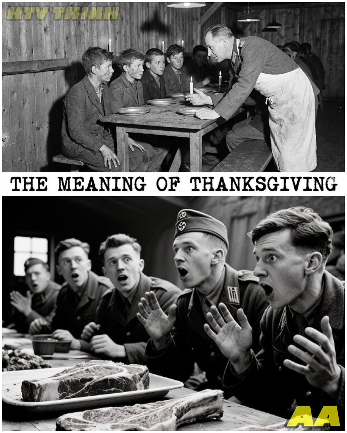 😱 German Child Soldiers Refused to Eat Thanksgiving Dinner – Until the Cook Told Them What It Meant 😱 – HTT