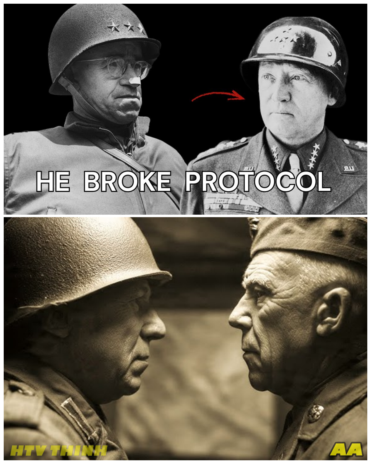 Seven Forbidden Words: What Bradley Really Said After Patton Crossed the Rhine Without Permission ⚔️🔥