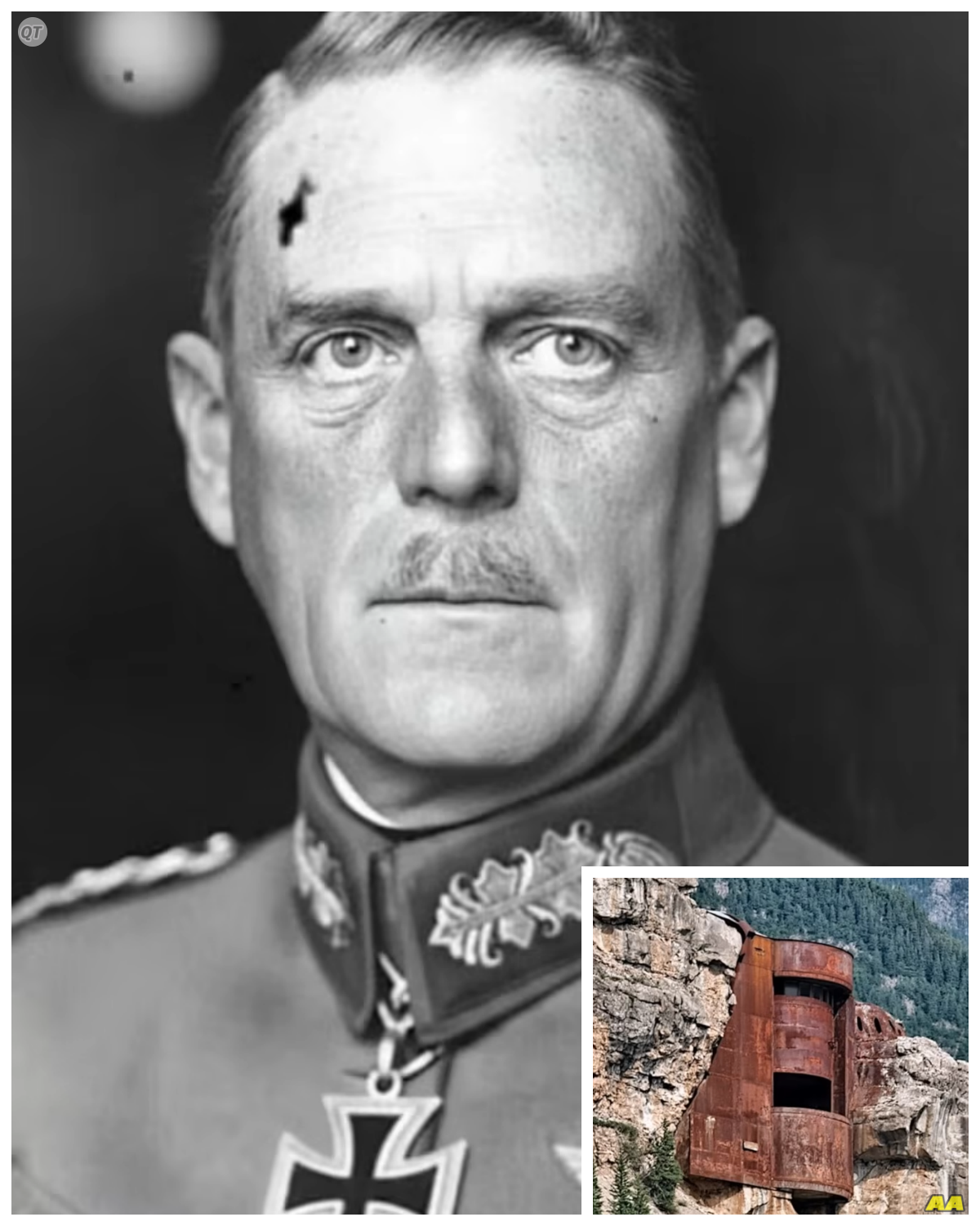 German Colonel Vanished on Christmas Night 1944 — 80 Years Later, His Hidden Alpine Command Post…  December 24th, 1,944.  The Bavarian Alps were drowning in snow.  Temperatures plummeted below -20° C.  Wind howling like something alive through the trees.  Inside a fortified stone outpost near the Austrian border, the lights flickered against frostcoated windows.  The war was shifting.  Rumors of Allied breakthroughs crackled through radios, muffled by static.  But here in this remote mountain post, time seemed to freeze with the snow.  Colonel Friedrich Adler stood at the window of his quarters, staring out into the dark.  At 52, he was every inch the Prussian ideal, sharp jaw, piercing gray eyes, uniform pressed even in sleep.  He was respected, feared, and utterly unreadable.  Soldiers said he could calculate artillery ranges in his head faster than a map.  Others whispered he’d once ordered a battalion retreat over the objections of his superiors, only to save every man’s life.  That night, he took dinner in silence………… Full in the comment 👇