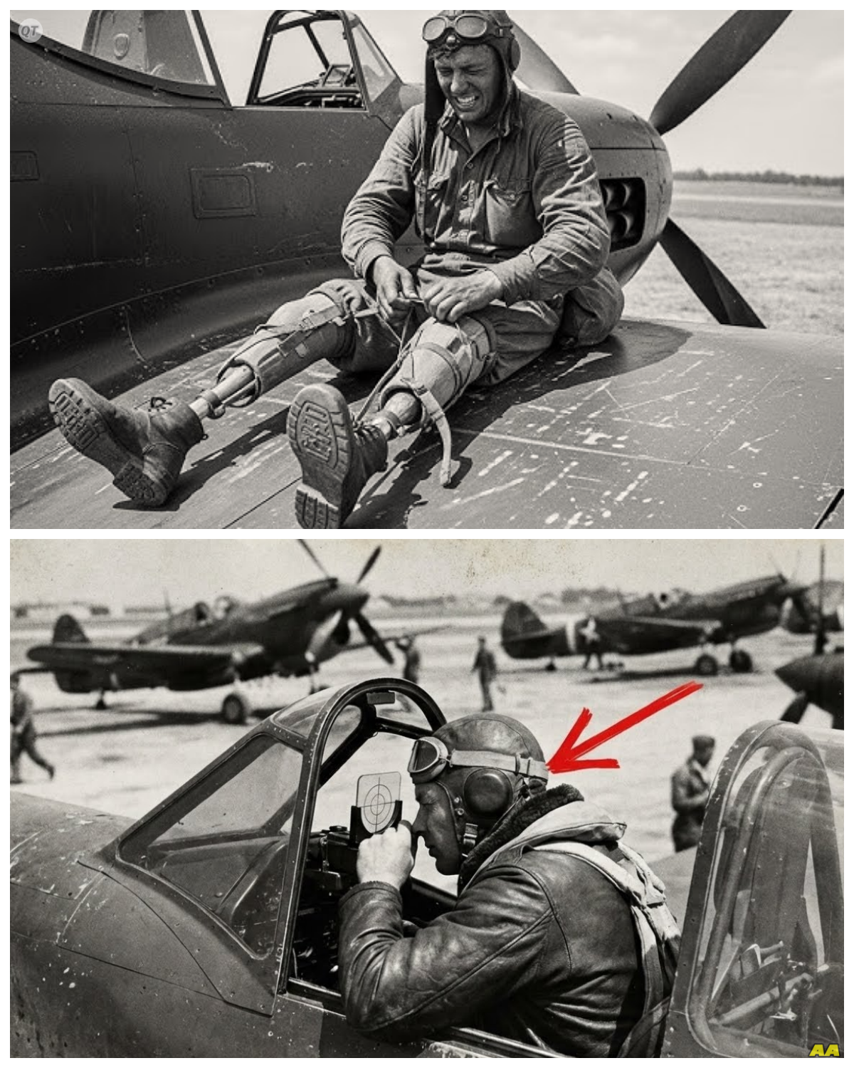 They Called His Deflection Shooting Impossible Until He Kill 19 Enemy Fighters Without Missing Once  The date is October 14th, 1943.  The location is the skies above Schwinfort, Germany.  American daylight bombers, the pride of the United States Army Air Force, are being slaughtered.  400 B17 flying fortresses, each carrying 10 men, are pushing deeper into the German heartland when they vanish.  Not in a single moment, but wave after wave torn apart by Messersmidt BF109s and Faula Wolf 190s that swarm out of the clouds with a precision born from 3 years of aerial combat expertise.  That day, 60 American bombers would not return home.  600 men dead, another hundred captured.  Over 17,000 tons of explosive capacity lost in a single mission.  The survivors spoke of defensive gunfire so concentrated it felt like flying through a solid wall of lead.  They spoke of MI 109 pilots who knew exactly where to attack.  They spoke of cannon fire that split through fuselages like butter.  But there was one failure that haunted every pilot who made it back.  The escorting fighters, the American P47 Thunderbolts, couldn’t follow the bombers deep enough into Germany………… Full in the comment 👇