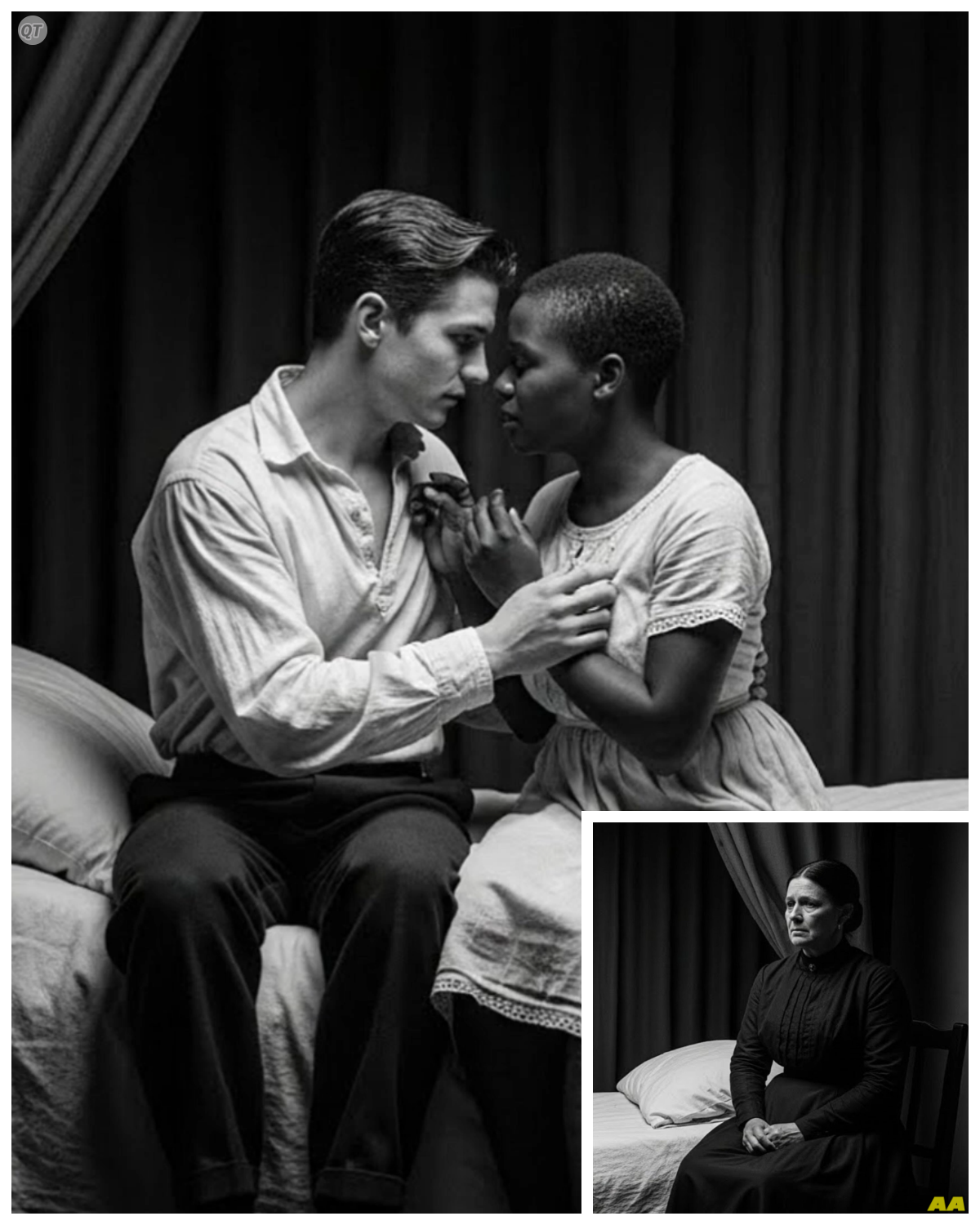 The Plantation Owner Ordered His Mistress to Watch Him Breed Slaves — What She Did After Ended the.. She never imagined the order would come, and she never imagined what she would do next. The plantation was massive. Endless fields of cotton, rows of trees where the slaves slept at night. The owner, a cruel man with a twisted smile, ruled everything. His word was law. His gaze was punishment. His wife, Eleanor, lived in the grand house. silk dresses, crystal chandeliers, a life of comfort, but also of fear. She had seen the horror before. Slaves beaten for the smallest mistakes, families torn apart. No one dared to speak out. Then one evening he called her to the veranda. The sun was bleeding into the horizon, orange and red like the fire of what was coming……….