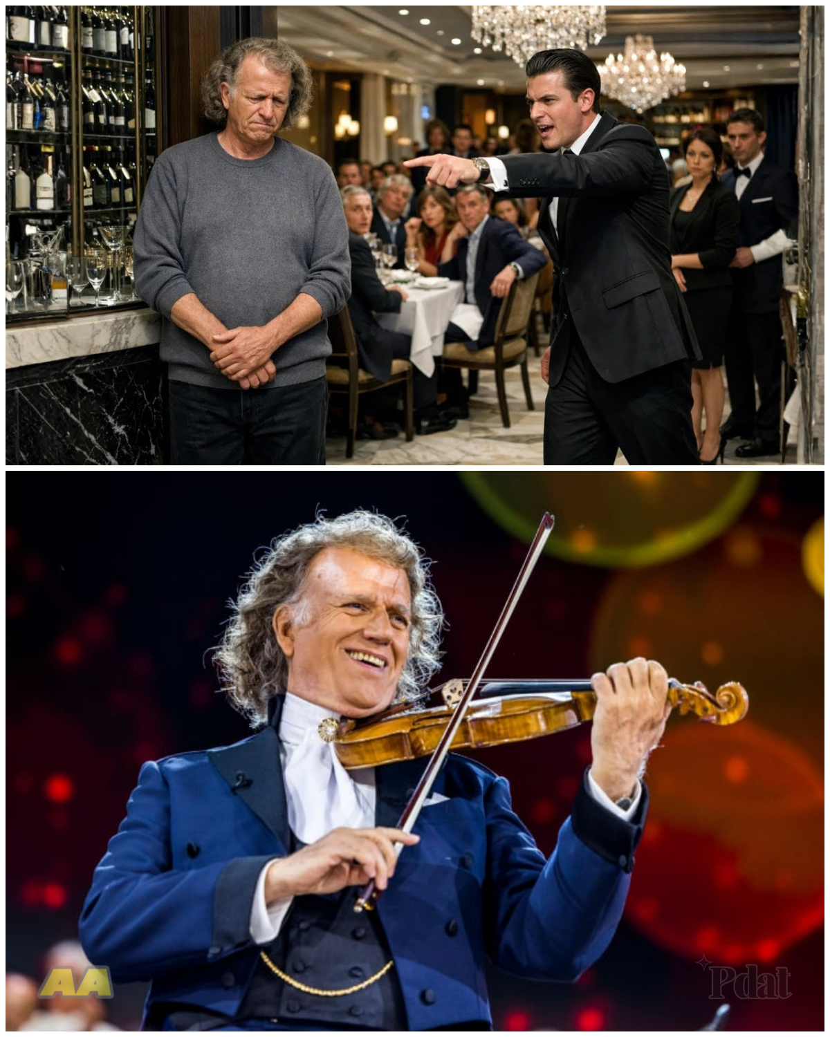 AIRPORT LOUNGE MANAGER HUMILIATES ANDRÉ RIEU… MINUTES LATER HE REGRETS EVERYTHING