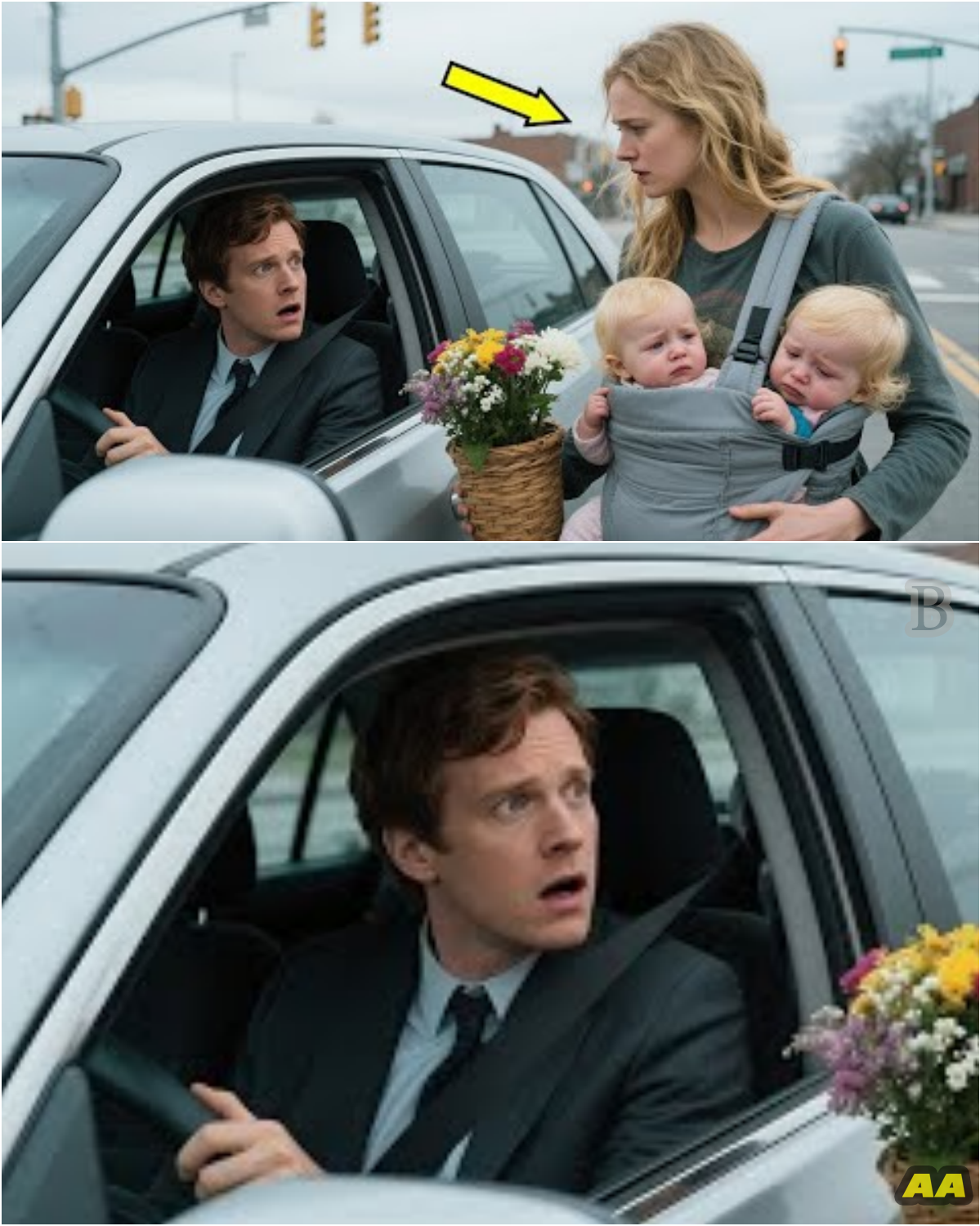 🌬️ The Day the Wind Couldn’t Break Her: A Story of a Mother, Two Babies, and the Man Who Chose to Stop 🌬️