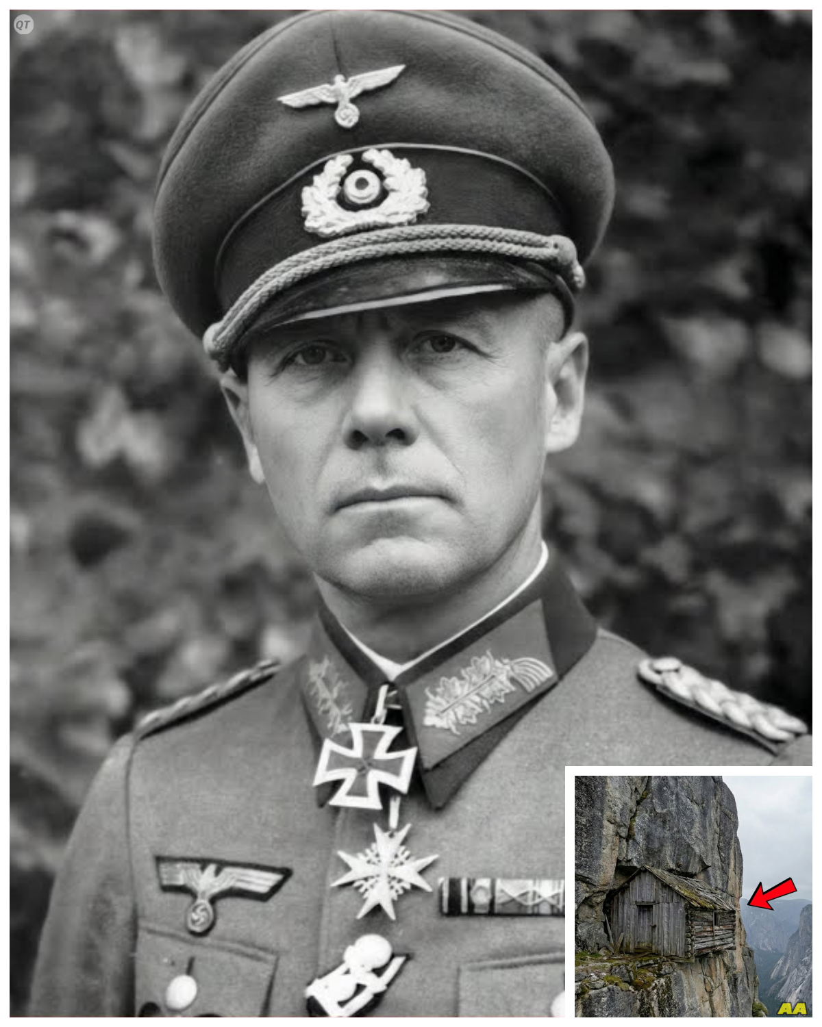 Wehrmacht General Escaped in 1945 — 79 Years Later His Secret Cliffside Cabin Found  ow a Wehrmacht general officially declared dead in 1945 vanished into the Bavarian Alps—and why a hidden cliffside cabin discovered 79 years later is forcing historians to rewrite his fate. This fictional WW2 mystery follows one disappearing general, a concealed mountain refuge high above the valleys, and the six-year survival story that remained buried long after the war ended.  September 2024. After hikers were forced off a marked trail in the Bavarian Alps, they uncovered a wooden cabin built directly into a cliff face beneath a massive rock overhang. Inside were a Wehrmacht general’s uniform, personal letters, military documents, and evidence of long-term habitation. The name inside the uniform belonged to Generalmajor Ernst Schäfer—an officer officially listed as killed during the Battle of Bautzen in April 1945.  If Schäfer died in the final collapse of the Third Reich, how did he survive alone in the mountains until 1951? Who supplied him, and why did he never return to civilian life? Newly uncovered intelligence files, forensic evidence, personal letters, and DNA analysis reveal a carefully planned disappearance that challenges what we thought we knew about desertion, survival, and the final days of World War Two. Full in the comment 👇
