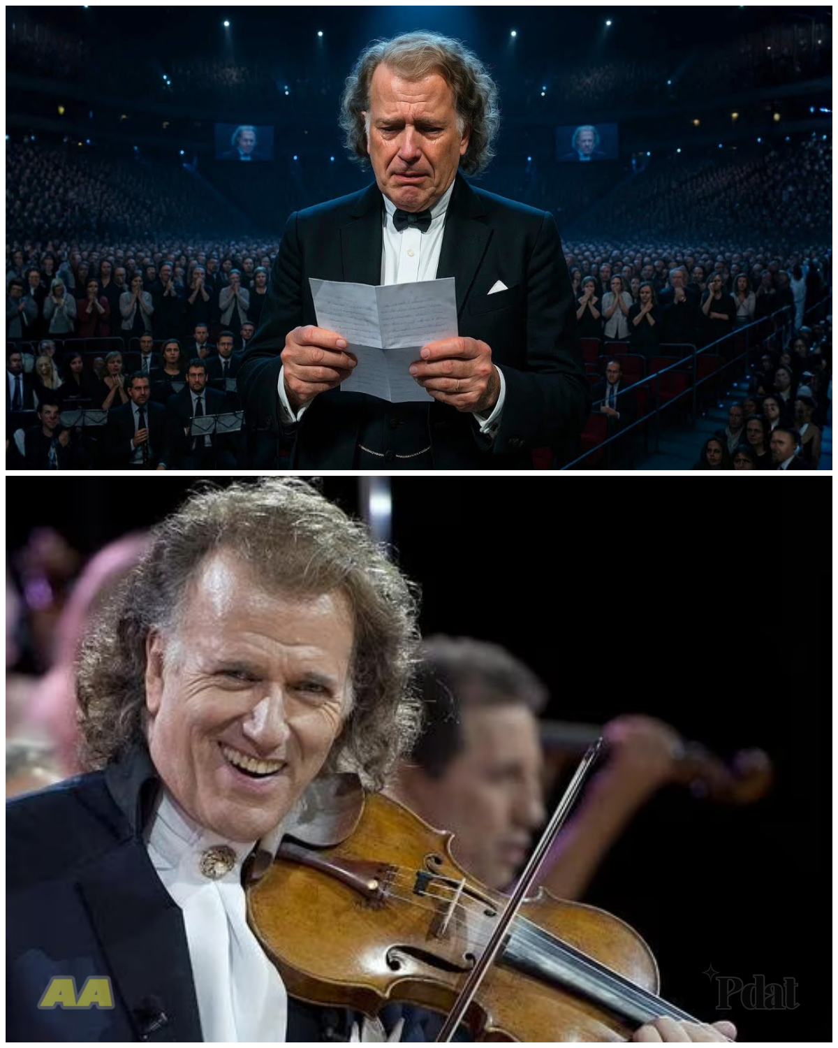 A BOY THREW A LETTER ONTO THE STAGE… WHAT ANDRÉ RIEU DID WITH IT MADE EVERYONE CRY