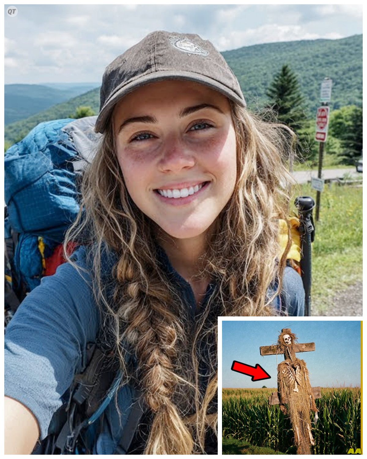Hiker Vanished on Appalachian Trail — 2 Years Later Remains Found in a Scarecrow She was found in a scarecrow. Two years after she disappeared, her bones, intertwined with rotten straw, stood on a wooden cross in the middle of a vast cornfield in Virginia. This story is not about the wild nature of the Appalachian Trail and its dangers. It’s about a monster who lived in plain sight, waving at passing cars and staring every day at his horrific creation, which he called a scarecrow. It all began in the summer of 2005. For 24-year-old Sarah Jenkins of Columbus, Ohio, it was supposed to be the summer of her life. She had just graduated from college with a degree in journalism and before diving into adult life with an office job and a mortgage, decided to fulfill her lifelong dream of hiking a significant portion of the Appalachian Trail alone. Sarah was not a professional hiker, but she was wellprepared. She spent months researching roots, reading blogs and books by experienced hikers, and buying equipment. She was strong, independent, and full of optimism. Her parents were worried, of course, but they were proud of their daughter’s determination. To them, she was their bright, brave child who always got what she wanted. Sarah ran a small but popular travel blog called Sarah Sees the World, where she planned to document every step of her adventure with writing and photos. In early June 2005, she said goodbye to her family and flew to Georgia, the starting point of her journey………….