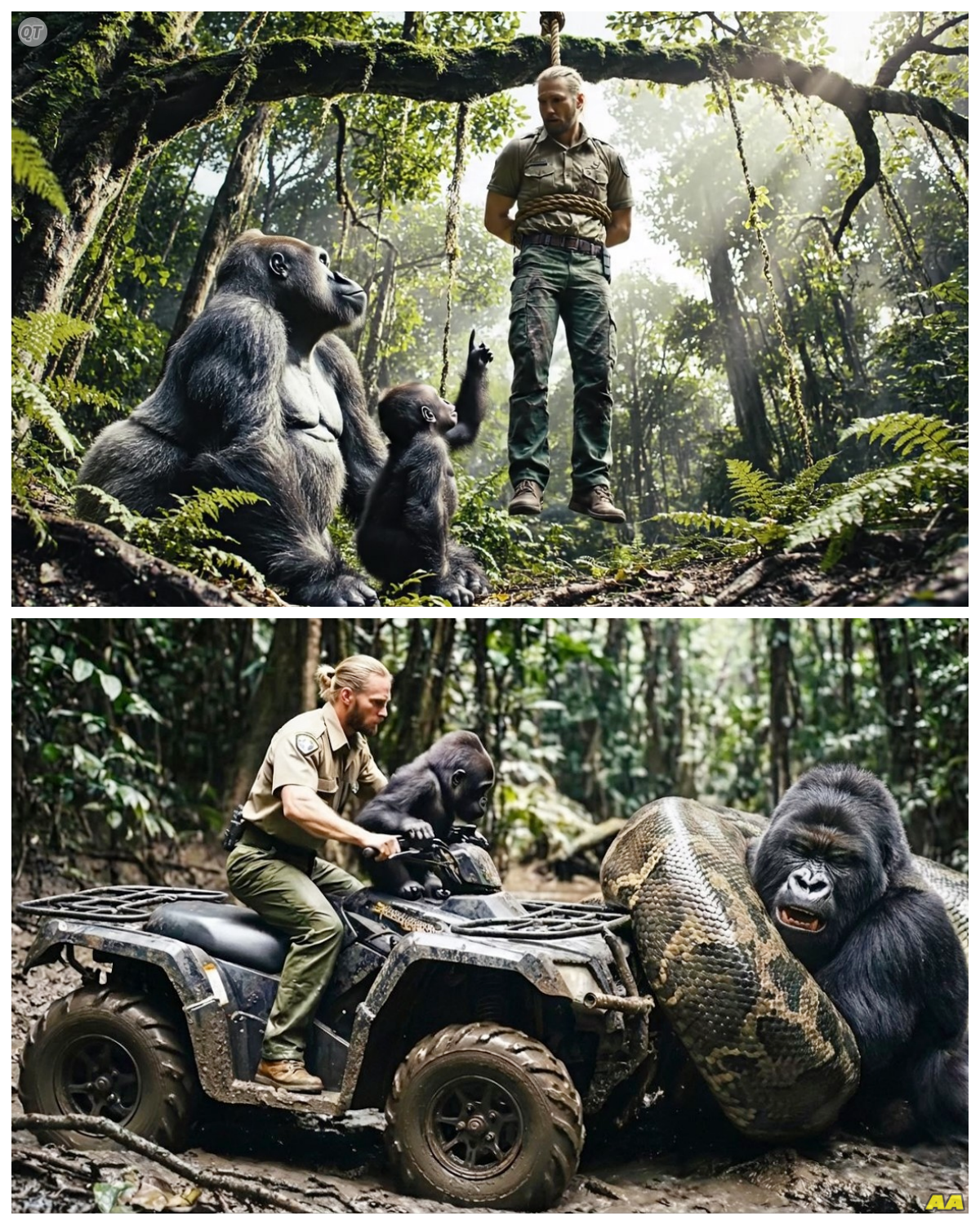 Gorilla Hero: How One Primate’s Daring Rescue Changed a Ranger’s Life Forever! 🦍💥 In a jaw-dropping twist of fate, a courageous gorilla saves a ranger from the jaws of death, sparking a bond that defies nature itself. Just one month later, this ranger’s unbelievable act of gratitude will leave you questioning everything you thought you knew about wildlife relationships. What shocking repayment could possibly match such a life-saving gesture? Prepare for a story that will tug at your heartstrings and challenge your perceptions! 👇