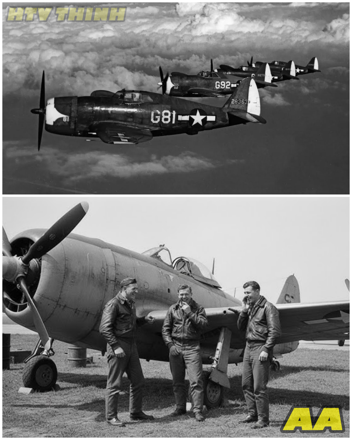 😱 German Pilots Laughed At The P-47 Thunderbolt, Until Its Eight .50s Rained Lead on Them 😱 – HTT