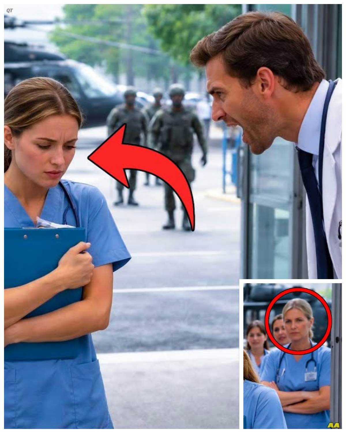 They Mocked the Quiet New Nurse — Until a Navy Helicopter Landed Demanding Their SEAL Combat Pro  To the staff at Mercy General, Lily was a liability, a silent, trembling nurse they mocked for three months because she refused to look doctors in the eye.  They mistook her shaking hands for weakness, never suspecting those same hands had once held the lives of tier 1 operators together in the darkest valleys of Afghanistan.  They laughed at the mouse, completely unaware she was a ghost legend among Navy Seals.  The laughter died the moment a Blackhawk helicopter descended on the parking lot, carrying the US military who had come to demand their combat legend back.  The fluorescent lights of St.Jude’s Medical Center in Seattle hummed with that familiar headacheinducing frequency that only night shift workers truly understood.  It was 2:00 a.m., the witching hour, where the caffeine wears off and the patience of the staff wears thin.  Lily Bennett stood at the nurse’s station, meticulously organizing patient charts.  She was 32, though the premature gray streaks in her messy bun, and the deep etched lines around her eyes made her look older.  She moved with a stiff, deliberate slowness, keeping her head down, her shoulders hunched forward as if she were perpetually bracing for an impact that never came.  “Check out the ghost,” whispered Jessica, the head charged nurse, leaning against the counter with a smirk.  She gestured with her chin toward Lily.  “I swear I dropped a bed pan 5 ft from her yesterday, and she flinched like a grenade went off.  How did HR clear her? She’s useless……… Full in the comment 👇