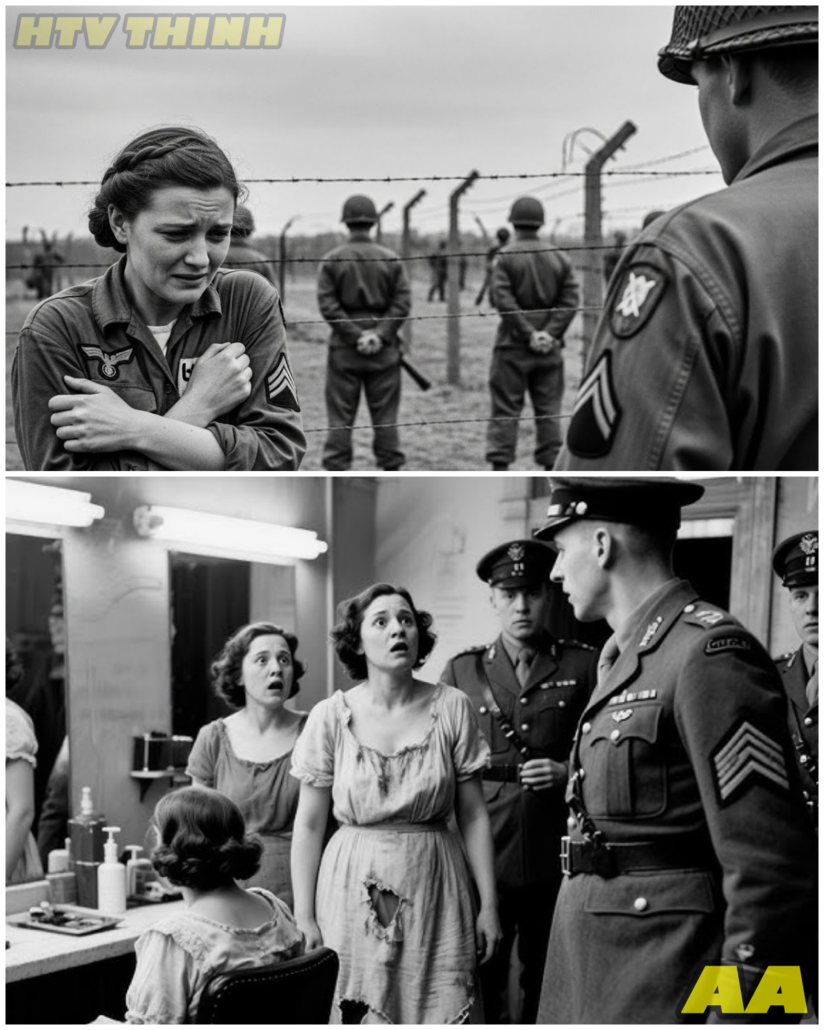 😱 “Please… Not in Front of Everyone” – German POW Woman Embarrassed Until Americans Turned Away 😱 – HTT