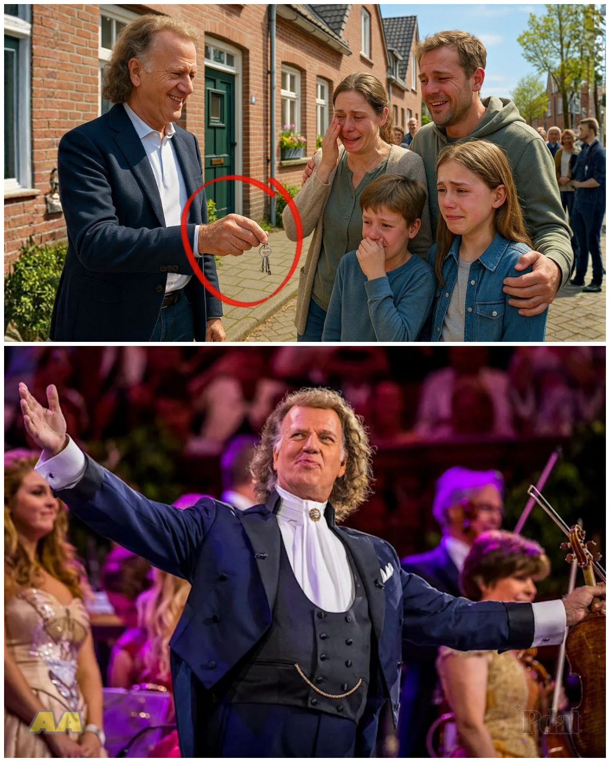 ANDRÉ RIEU GIVES NEW HOME TO FAMILY WHO LOST EVERYTHING… THE STORY IS HEARTBREAKING