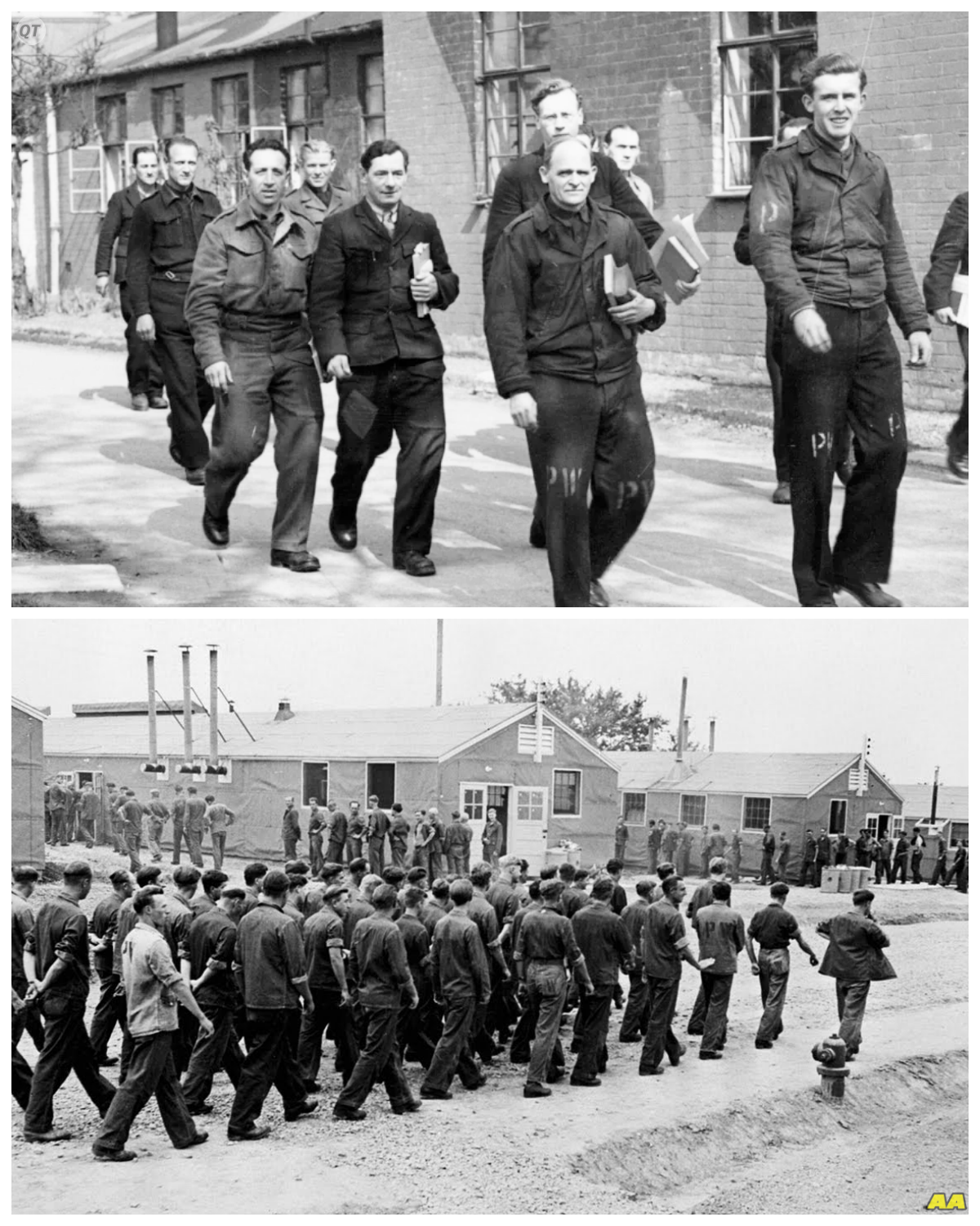 “You Can Go for a Walk If You Want” — German POWs Couldn’t Believe Canada’s Camps Had No Fences  June 1940.  Fron Vapor stood at the edge of the Canadian prisoner camp and stared at nothing.  There was no barbed wire.  There were no tall guard towers with machine guns pointing down at him.  There were just open fields that stretched out to the horizon.  Green grass moved in the wind.  Trees lined a road in the distance.  A few wooden buildings sat behind him.  And that was it.  He turned to the Canadian guard standing nearby.  The guard wore a clean uniform.  He looked relaxed, almost bored.  Fron asked in broken English where the fence was.  Where were the walls? The guard looked at Fron like he had asked a strange question.  Then the guard shrugged and said something that made Fron’s blood run cold.  “You can go for a walk if you want,” the guard said.  “Just be back by dinner.  ” Fron thought it was a trap.  It had to be a trap.  They wanted him to run so they could shoot him in the back.  That’s what guards did.  That’s what he had been told they would do.  This was June of 1940, and everything Fron knew about the world was about to fall apart………… Full in the comment 👇