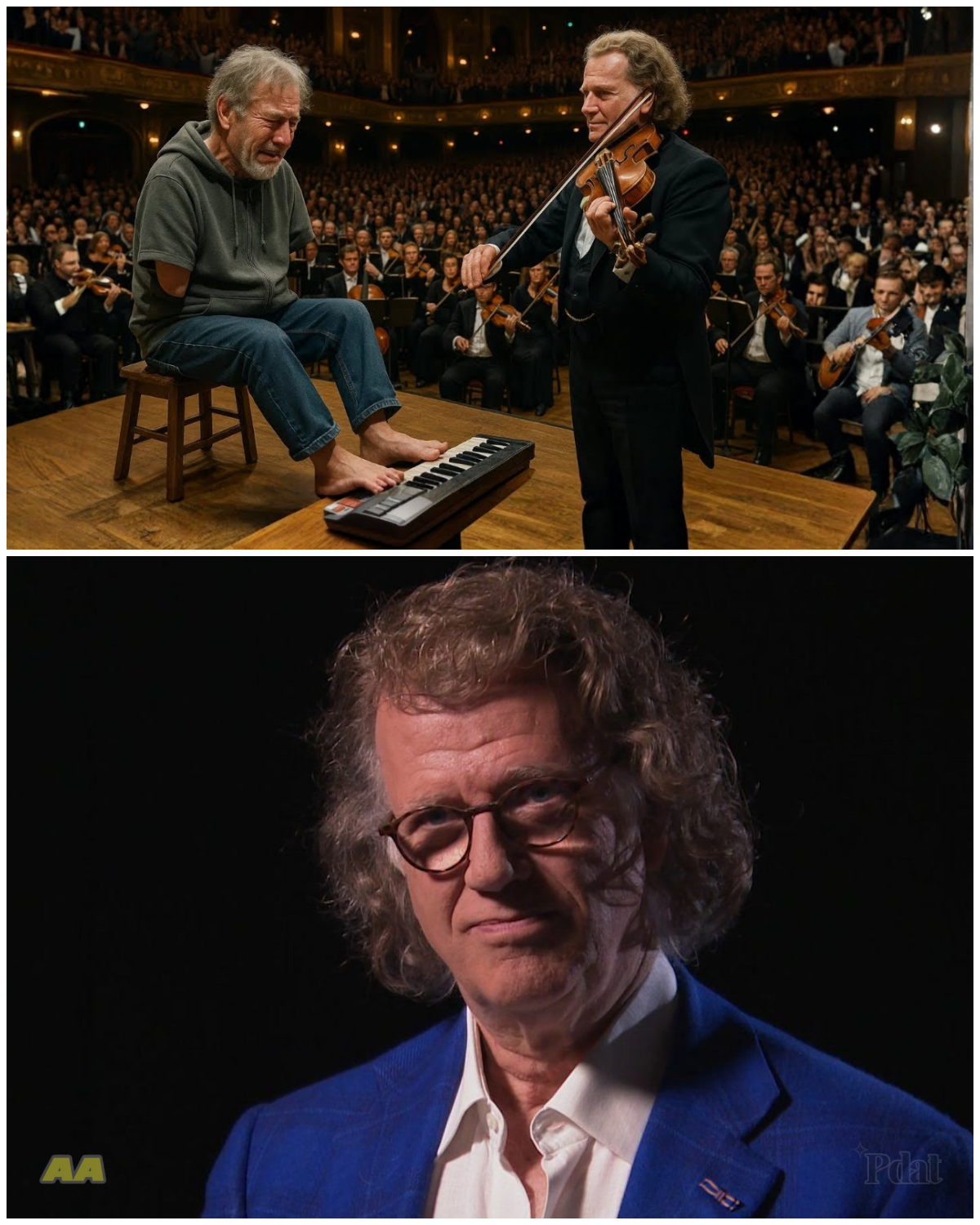 TV HOST MOCKS A STREET MUSICIAN WITH A DISABILITY… UNTIL ANDRÉ RIEU CALLS HIM ON STAGE