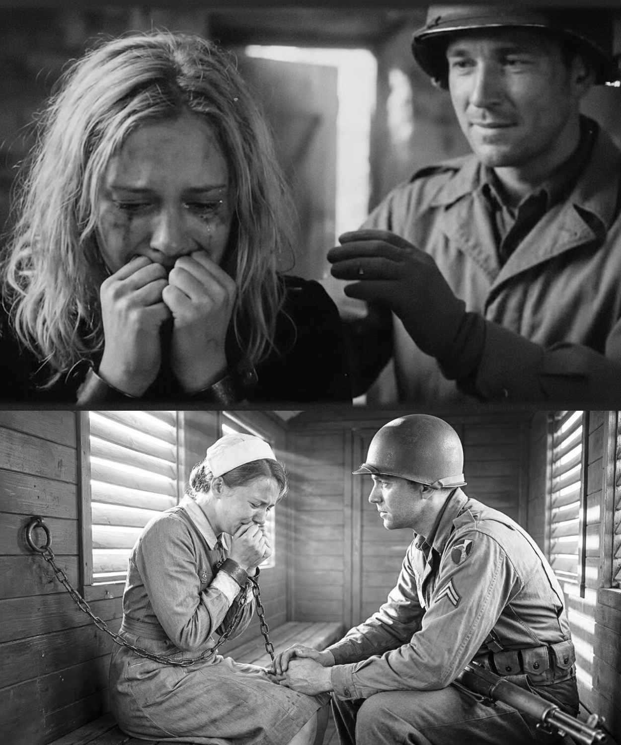 “When Did You Last Eat?” – German Woman POW in Chains Breaks Down at US Soldier’s Question